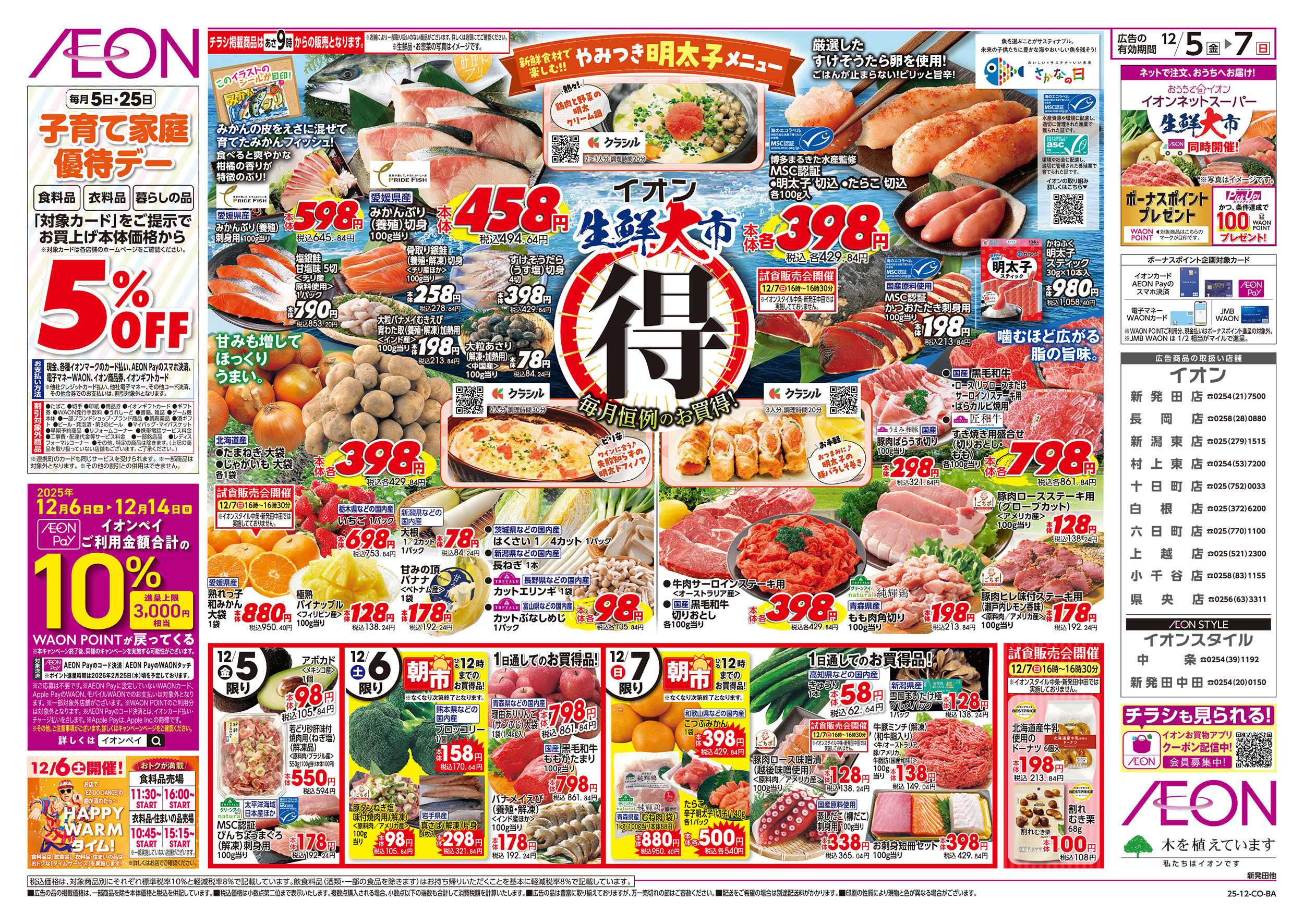 イオン 12/5号　生鮮大市：表面