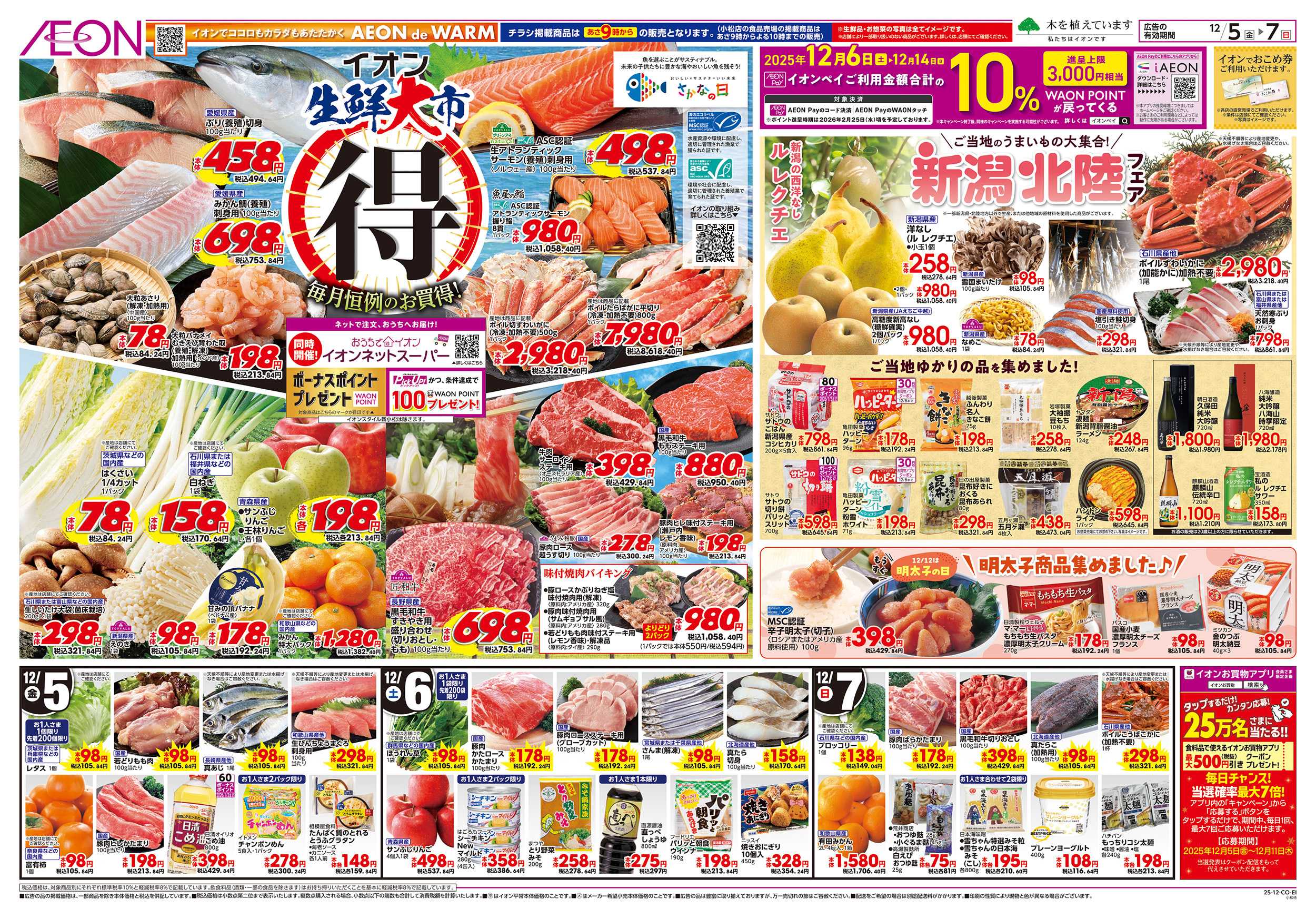 イオン 12/5～12/7