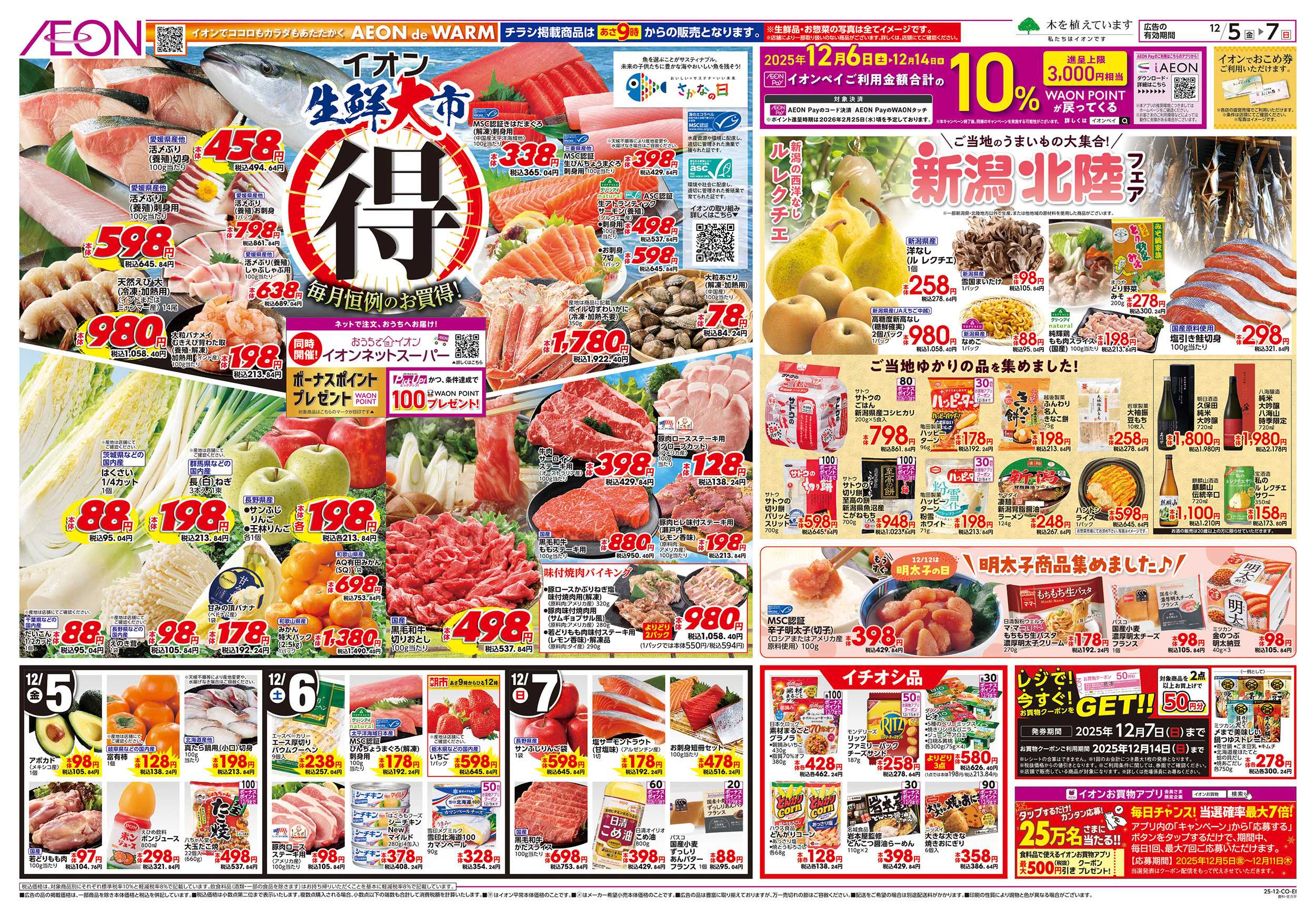 イオン 12/5～12/7