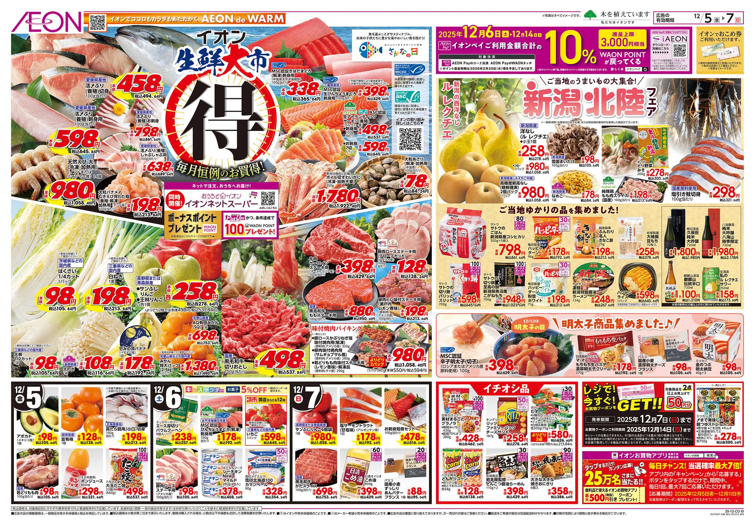 イオン 12/5～12/7