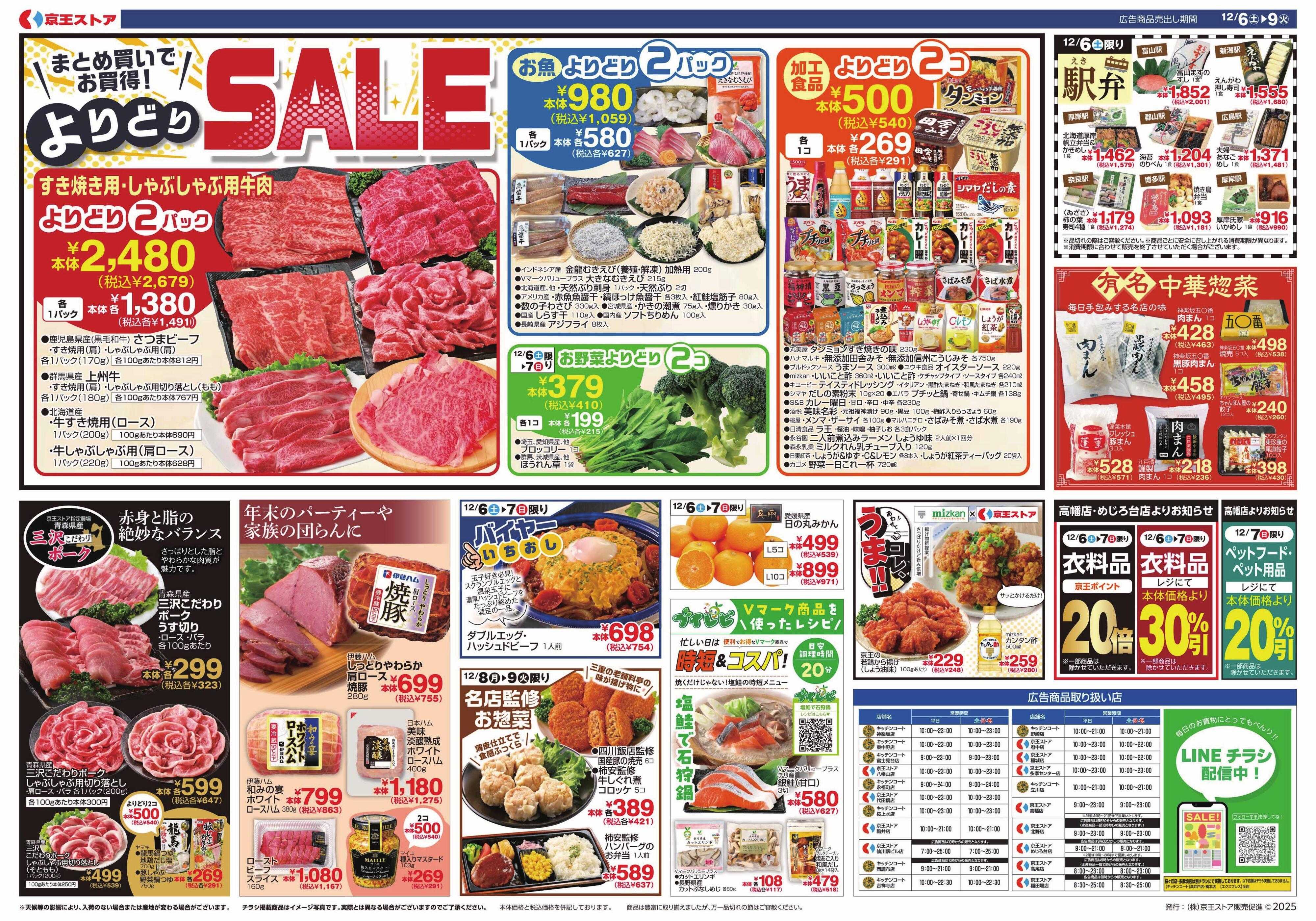 京王ストア 12/6(土)～9(火)：京王マルトク市