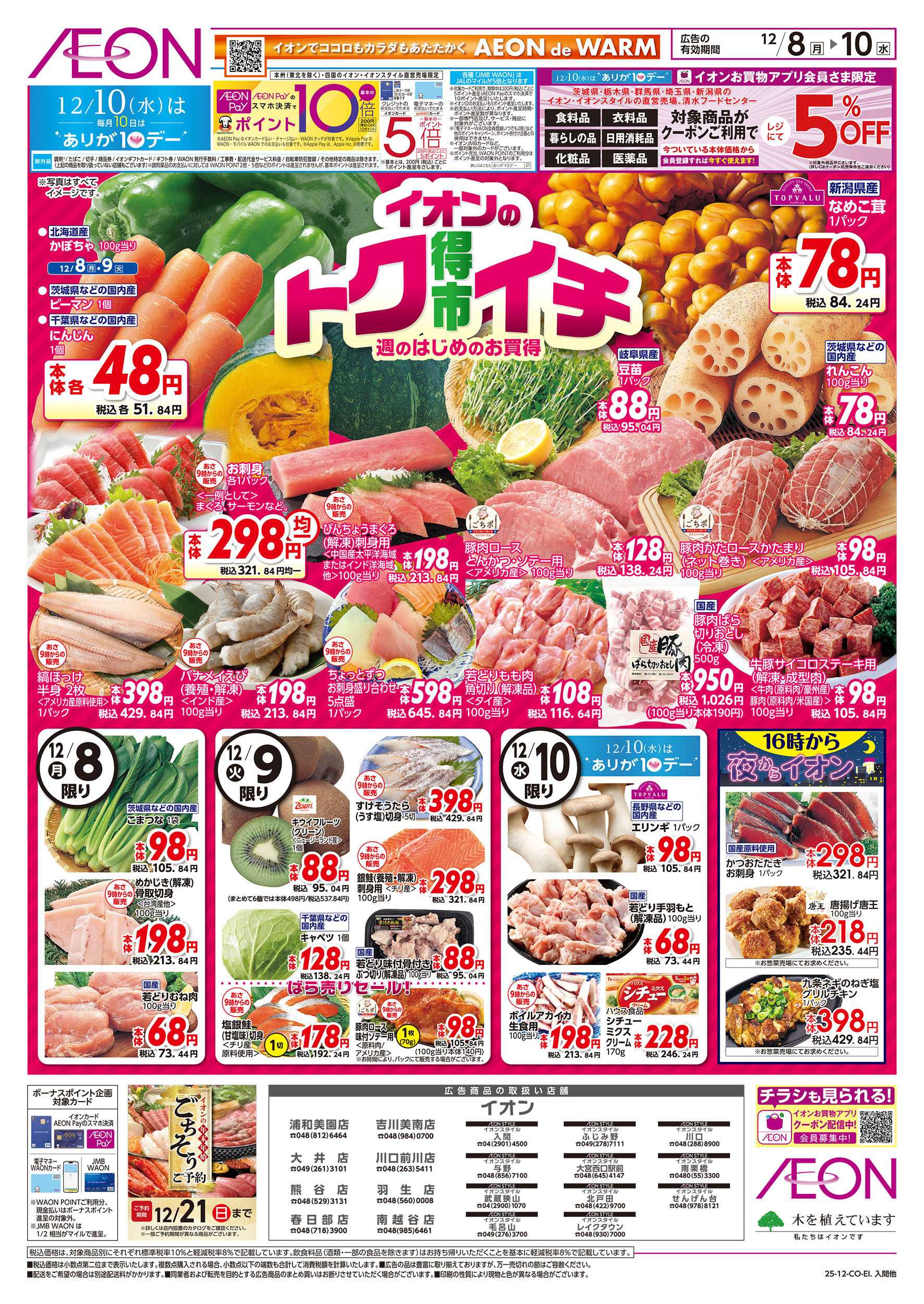 イオン 12/8号　イオンのトクイチ：表面