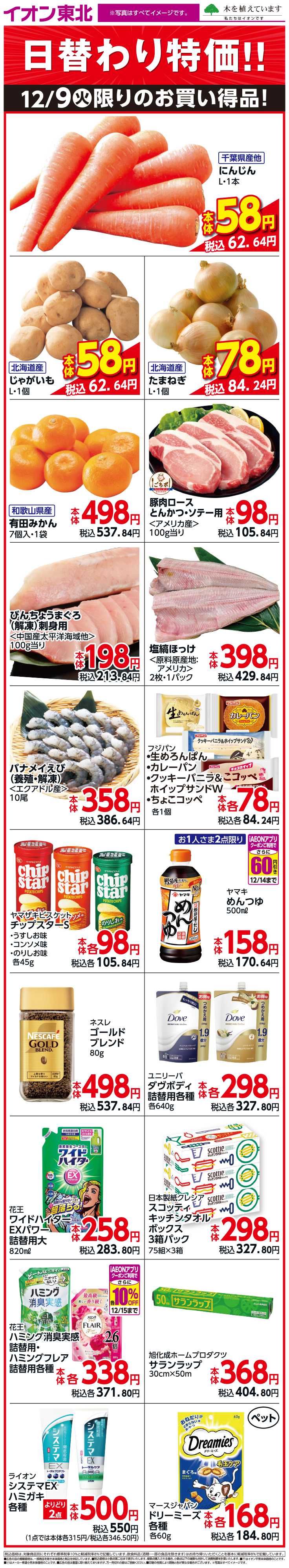 イオン 12月9日日替わり