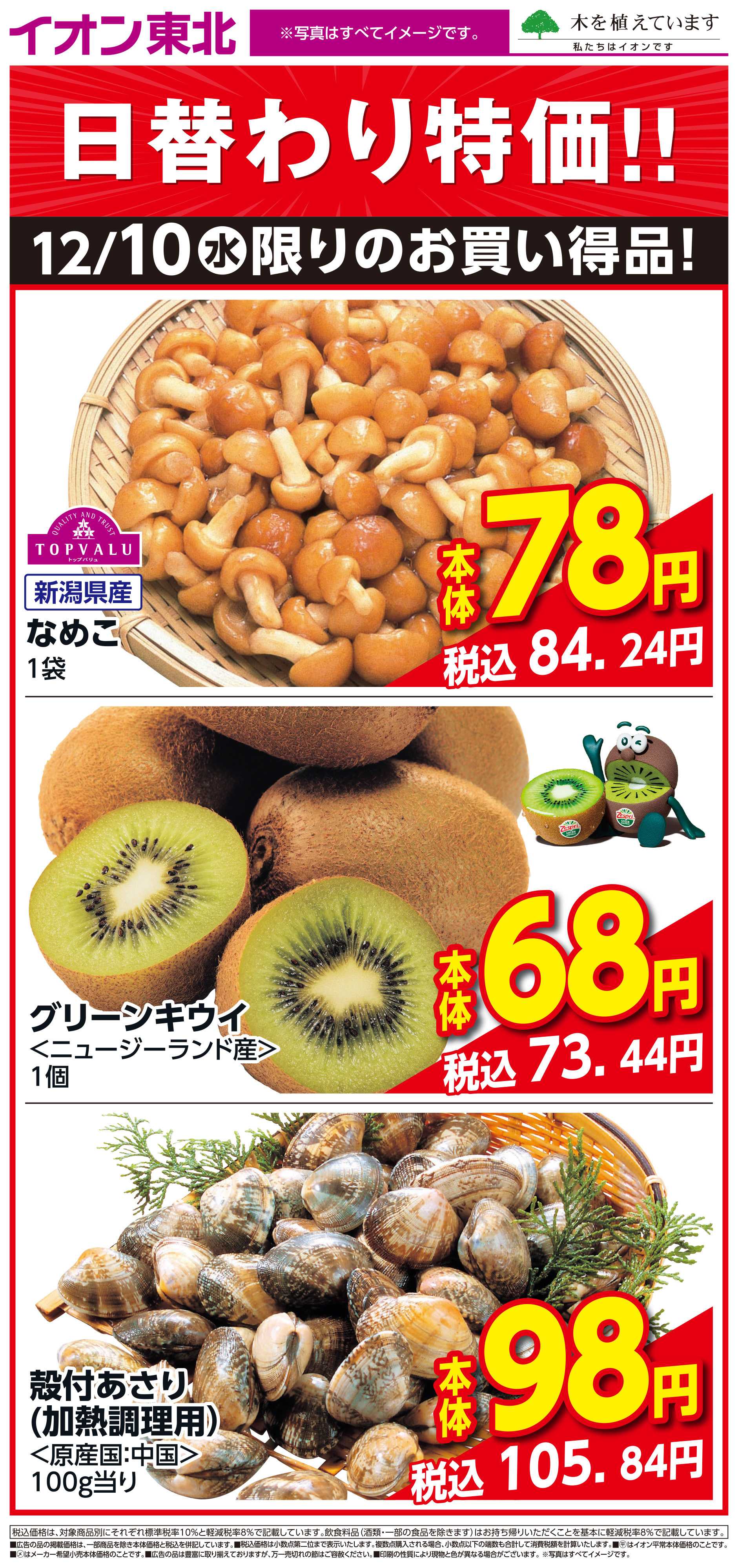 イオン 12月10日日替わり