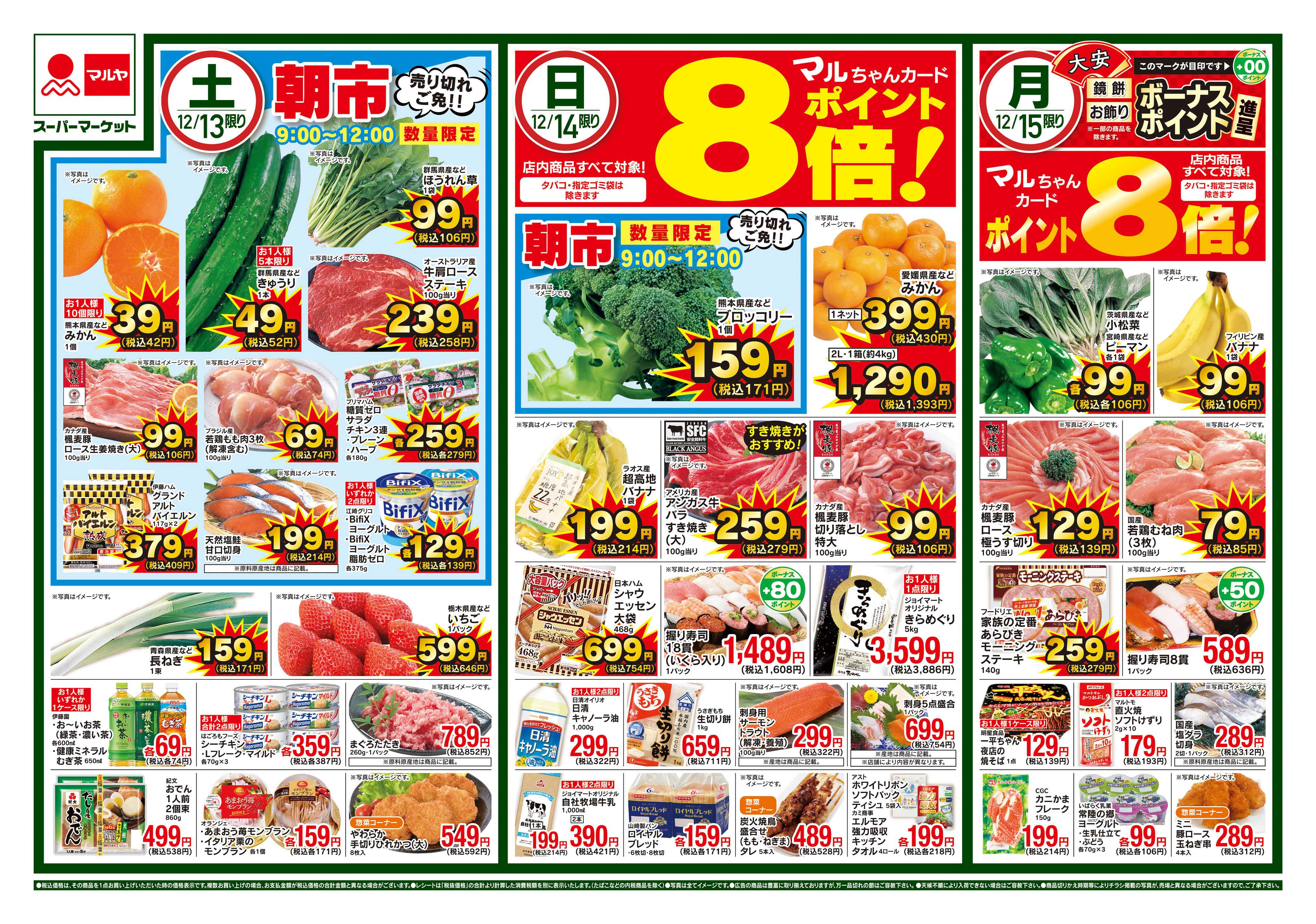 マルヤ 12/13～12/15