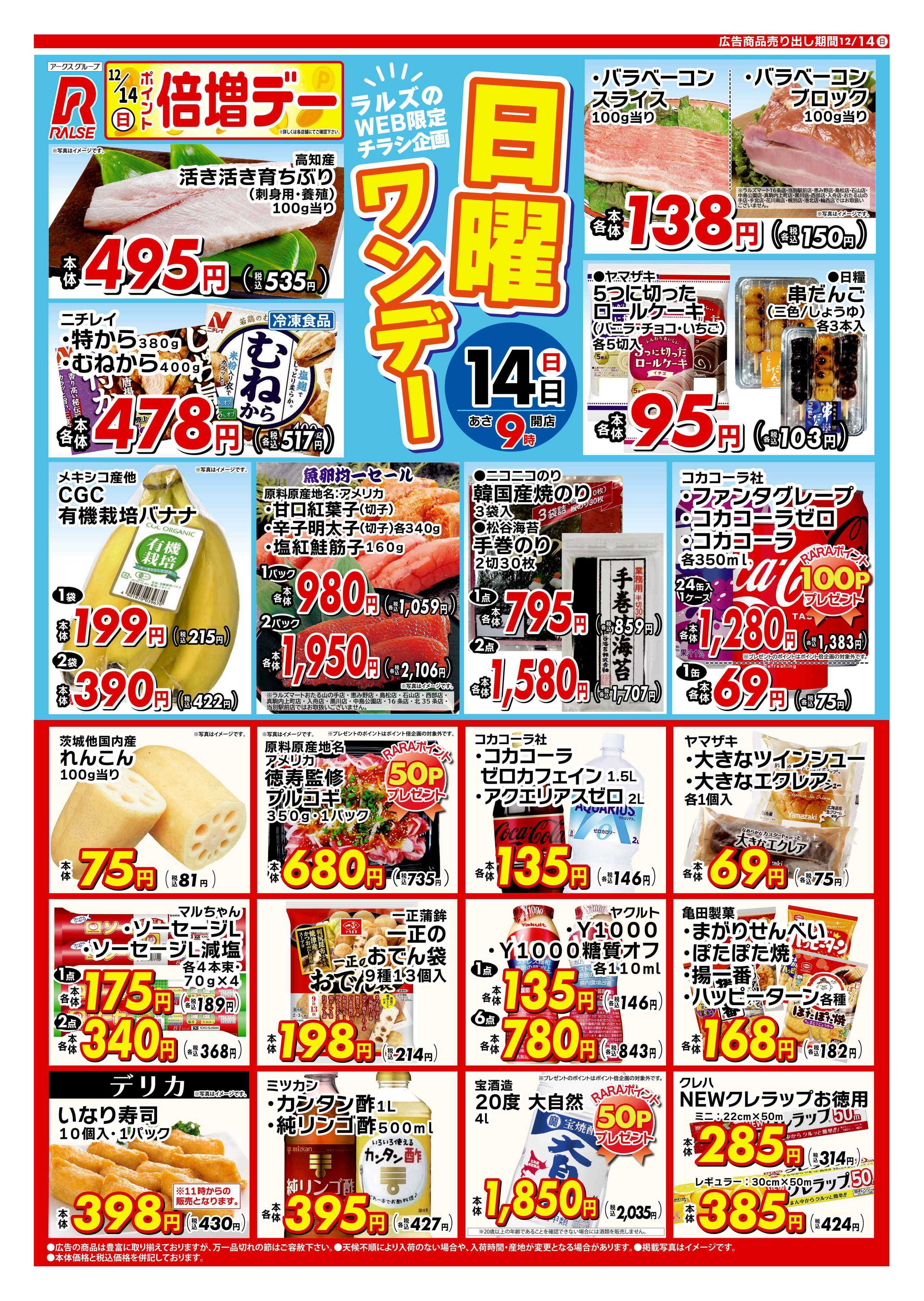 ホームストア 1214 Web 日曜ワンデー