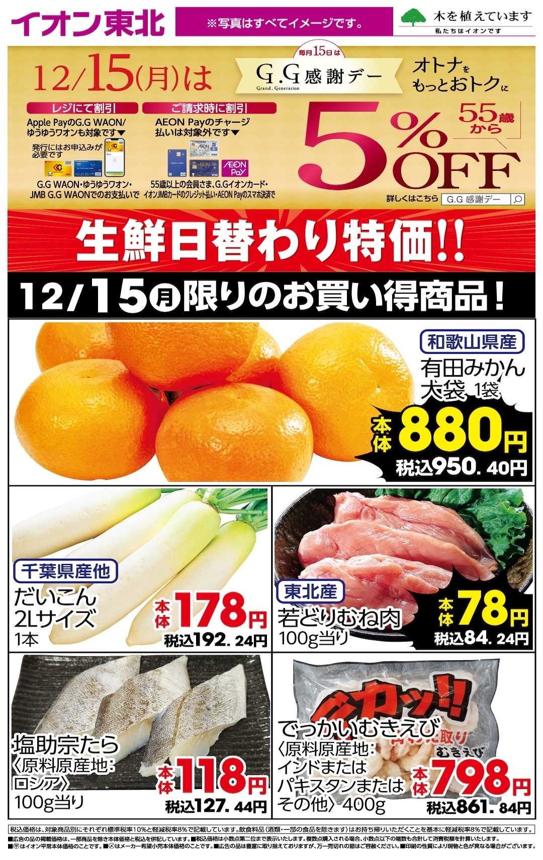 イオン 12月15日日替わり