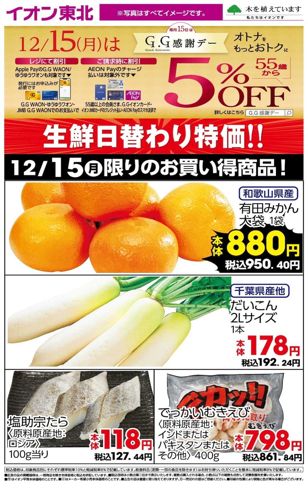 イオン 12月15日日替わり