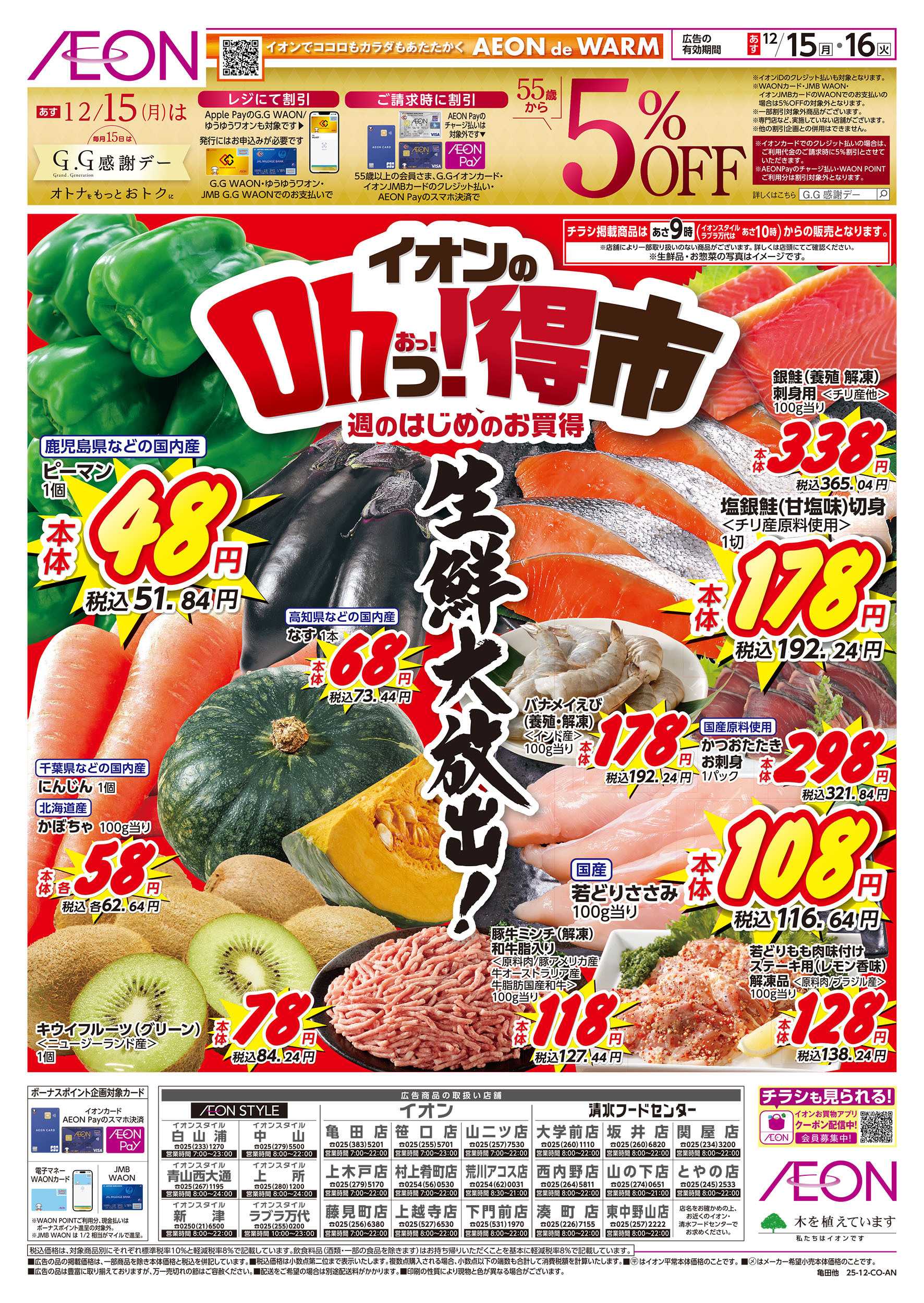 イオンスタイル 12/15号　イオンのOhっ！得市：表面