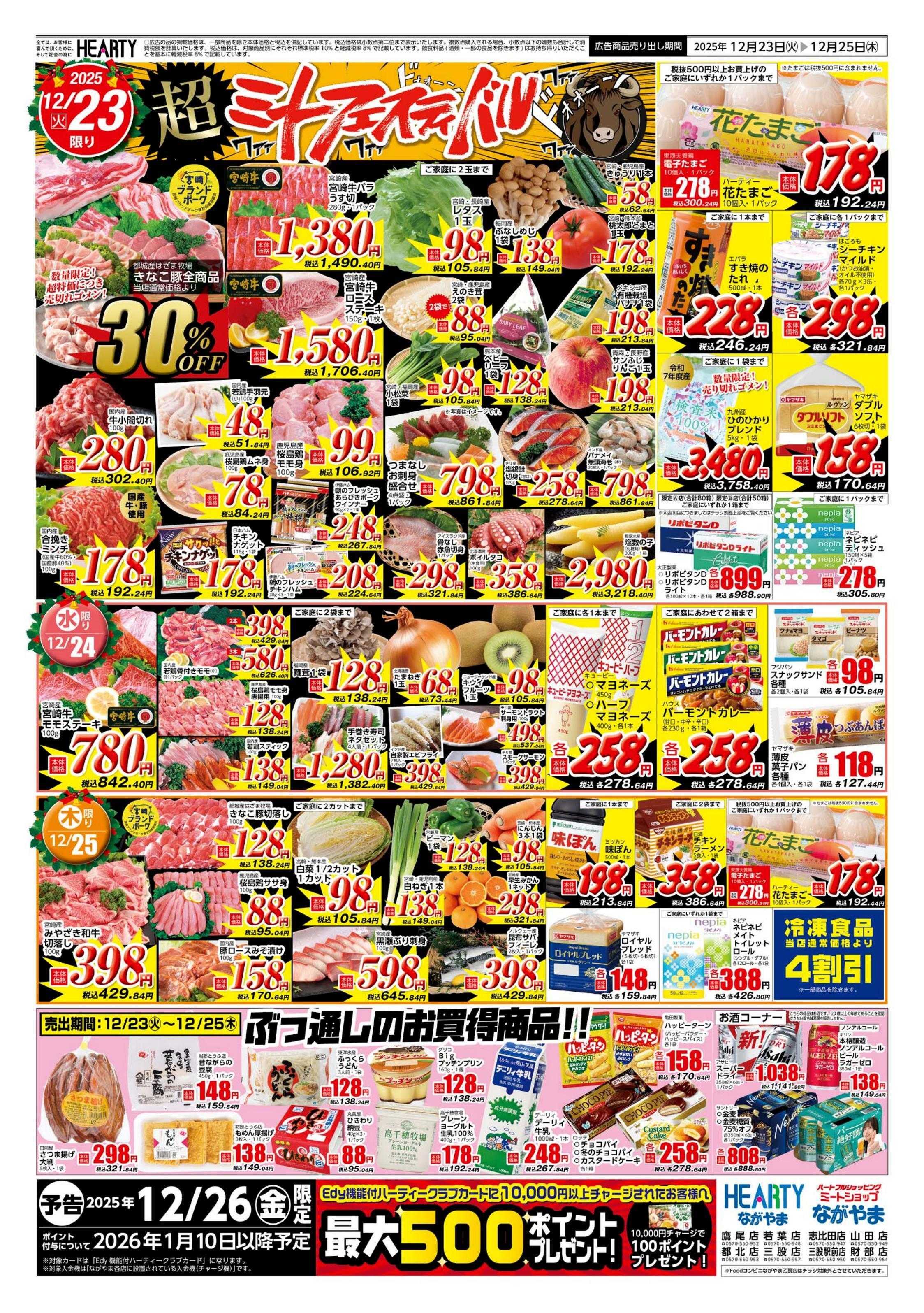 ハーティーながやま ミートフェスティバル+クリスマス