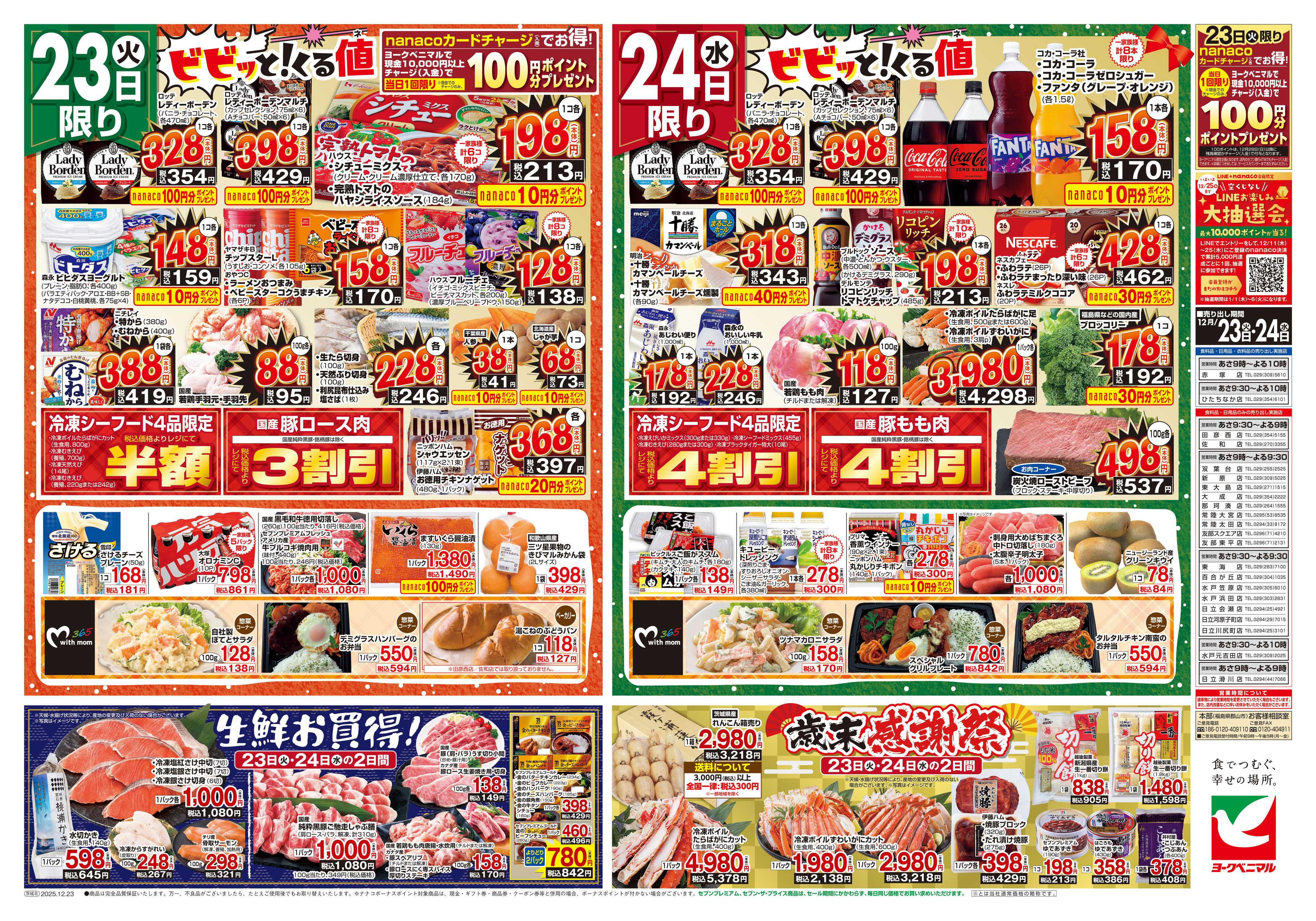 ヨークベニマル 12/23号チラシ