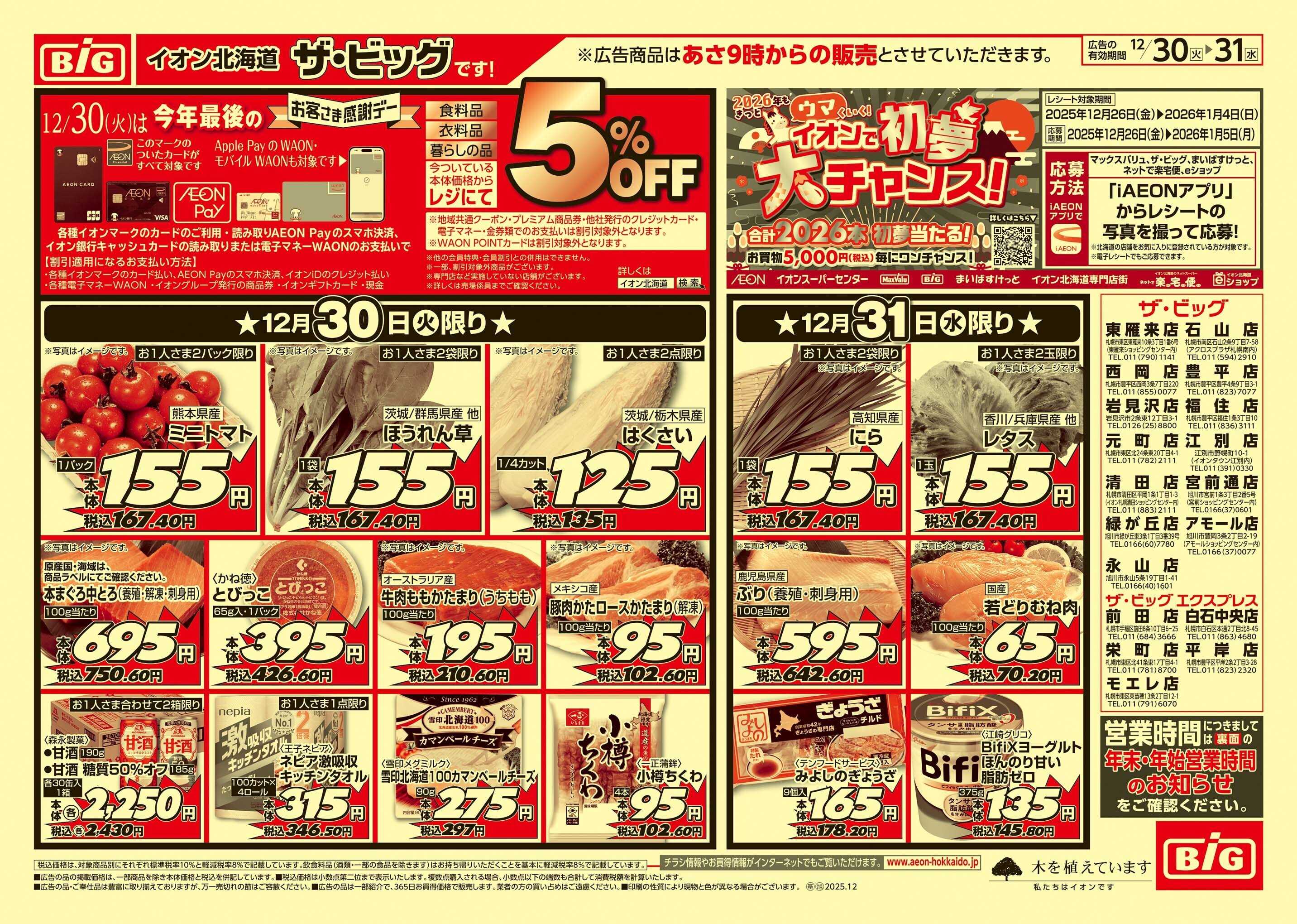 ザ・ビッグ 感謝デー/大〆の市