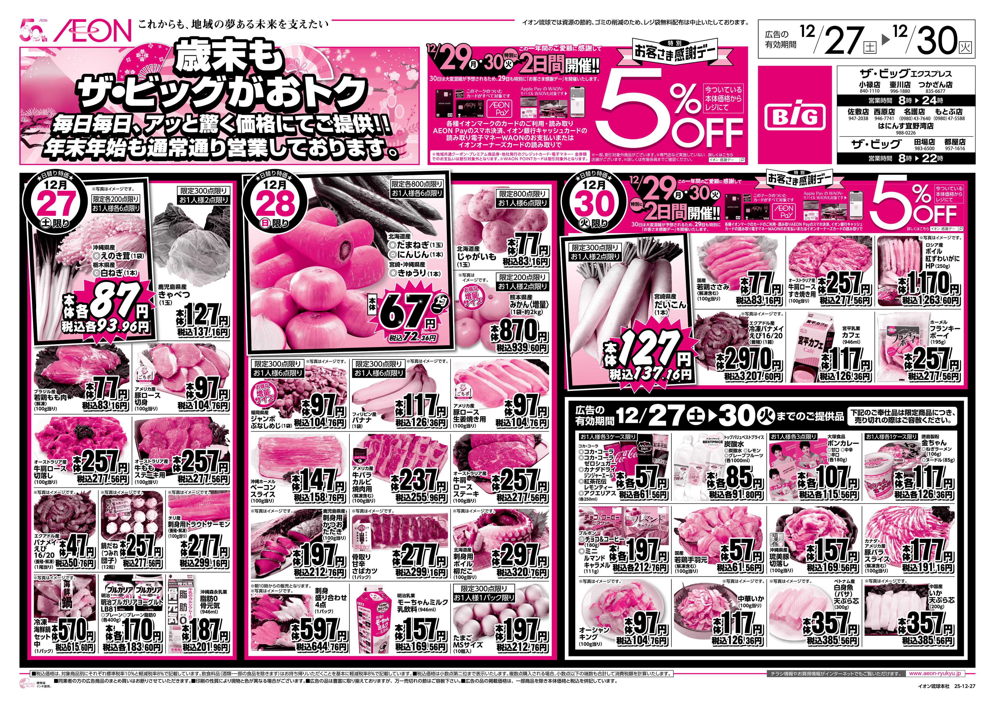 ザ・ビッグＥＸ 歳末もザ・ビッグがおトク