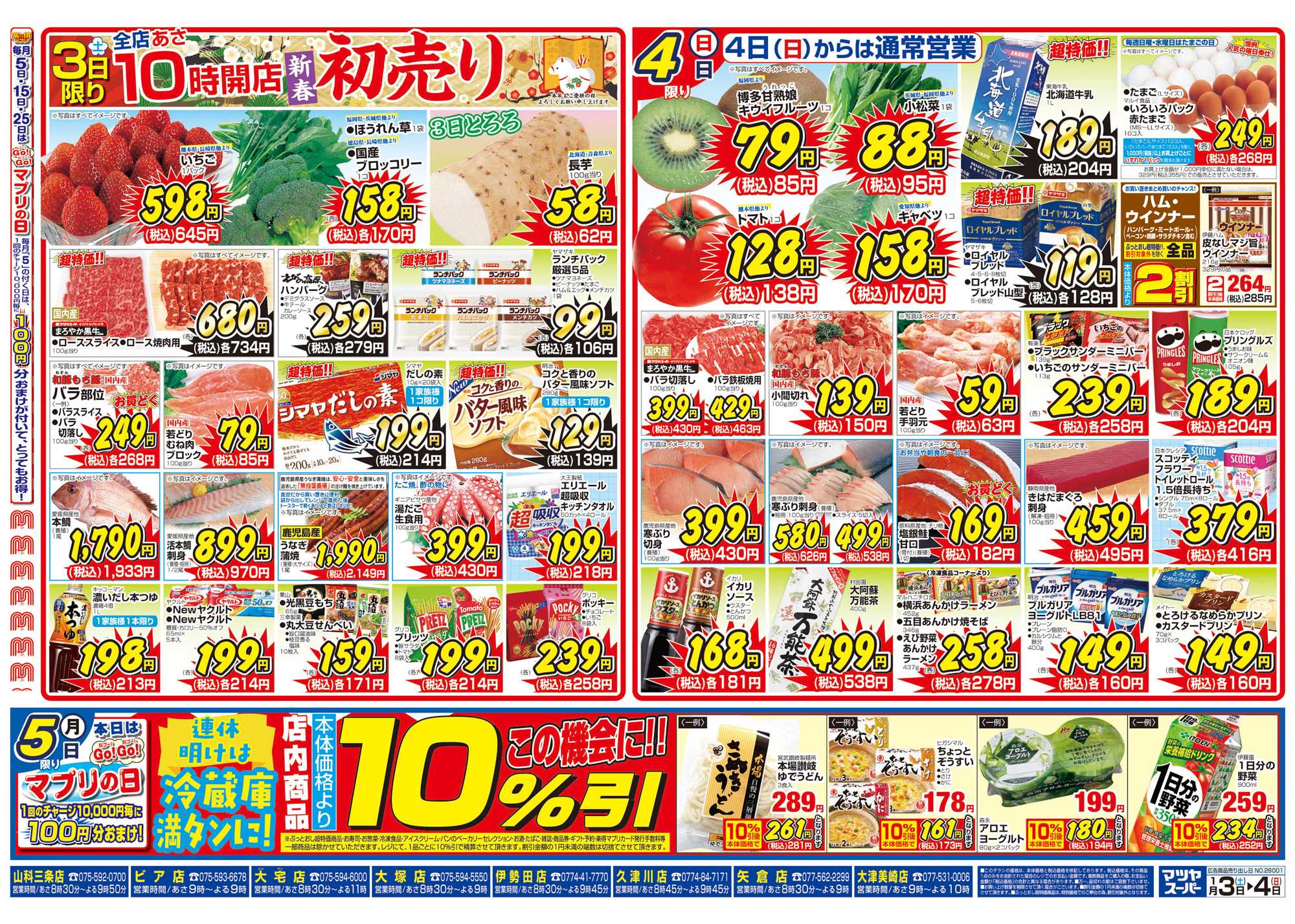 マツヤスーパー 01/03号　裏　初売り・七草