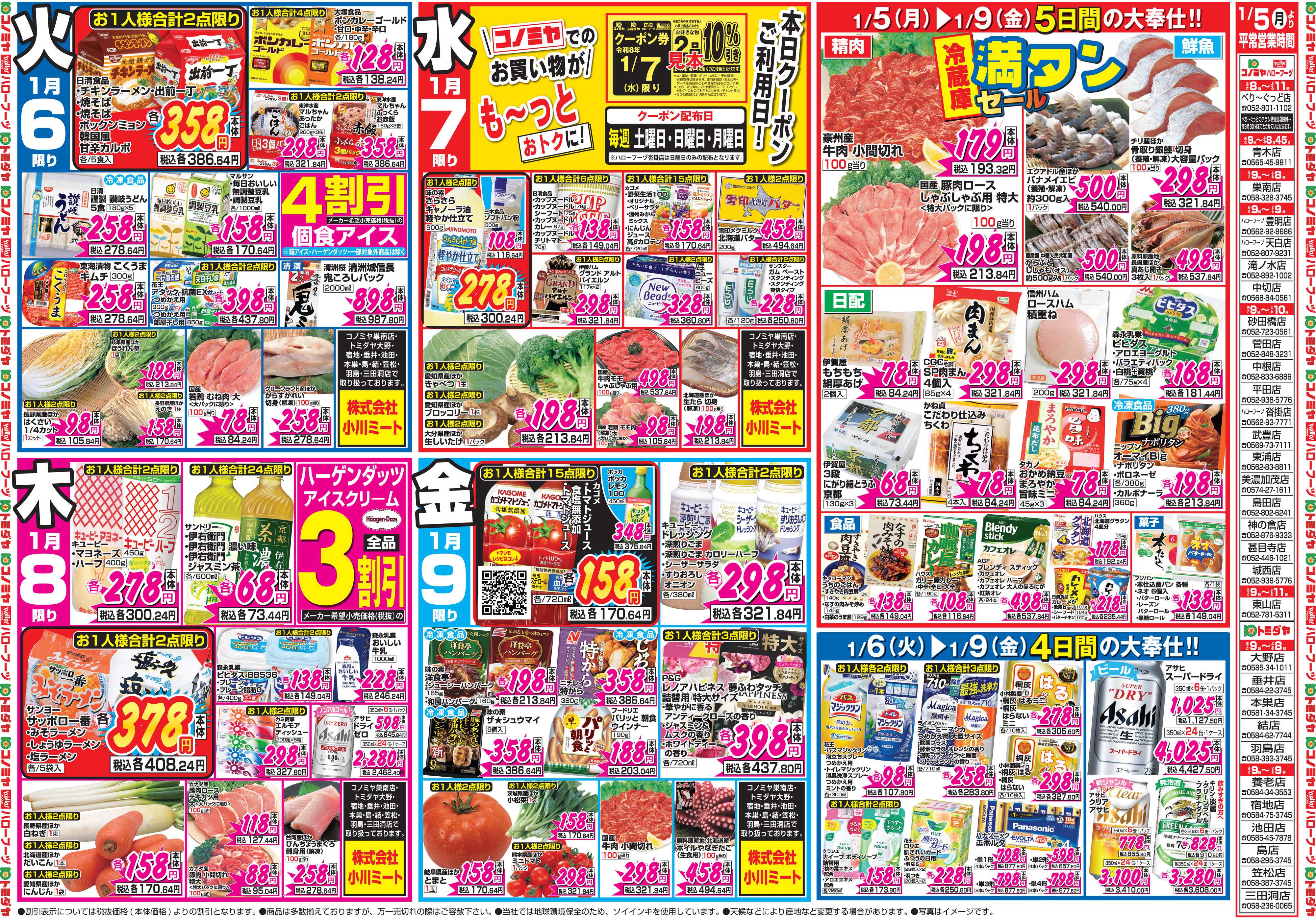 コノミヤ 1月5日号チラシ