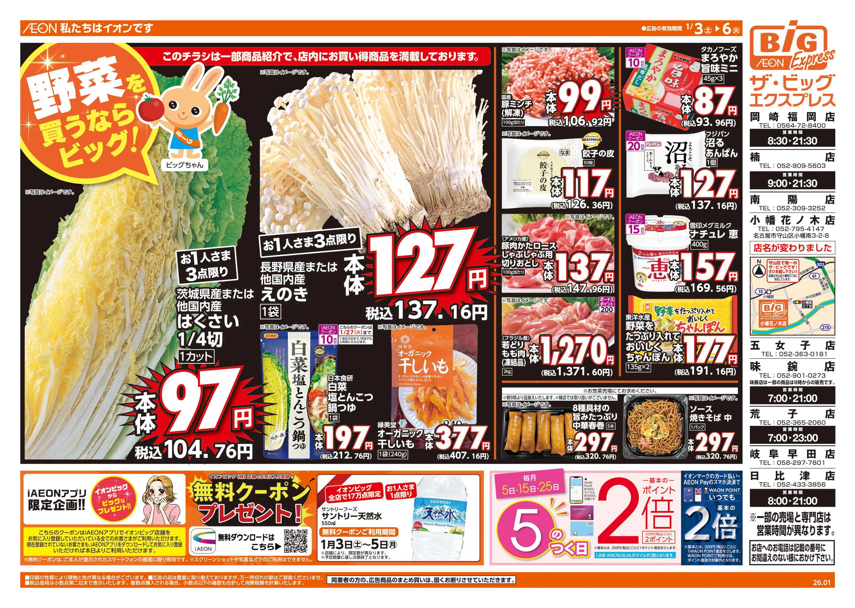 ザ・ビッグエクスプレス 週末チラシ