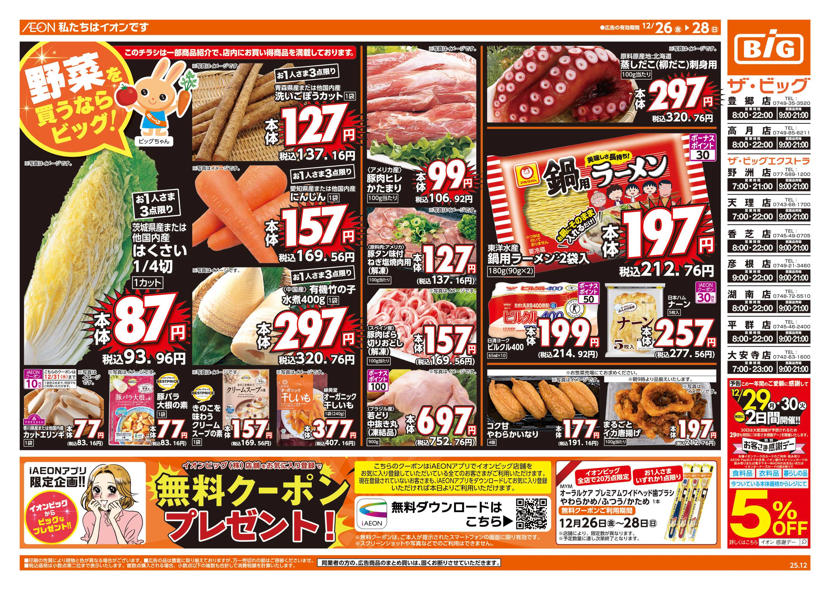 ザ・ビッグエクストラ 週末チラシ