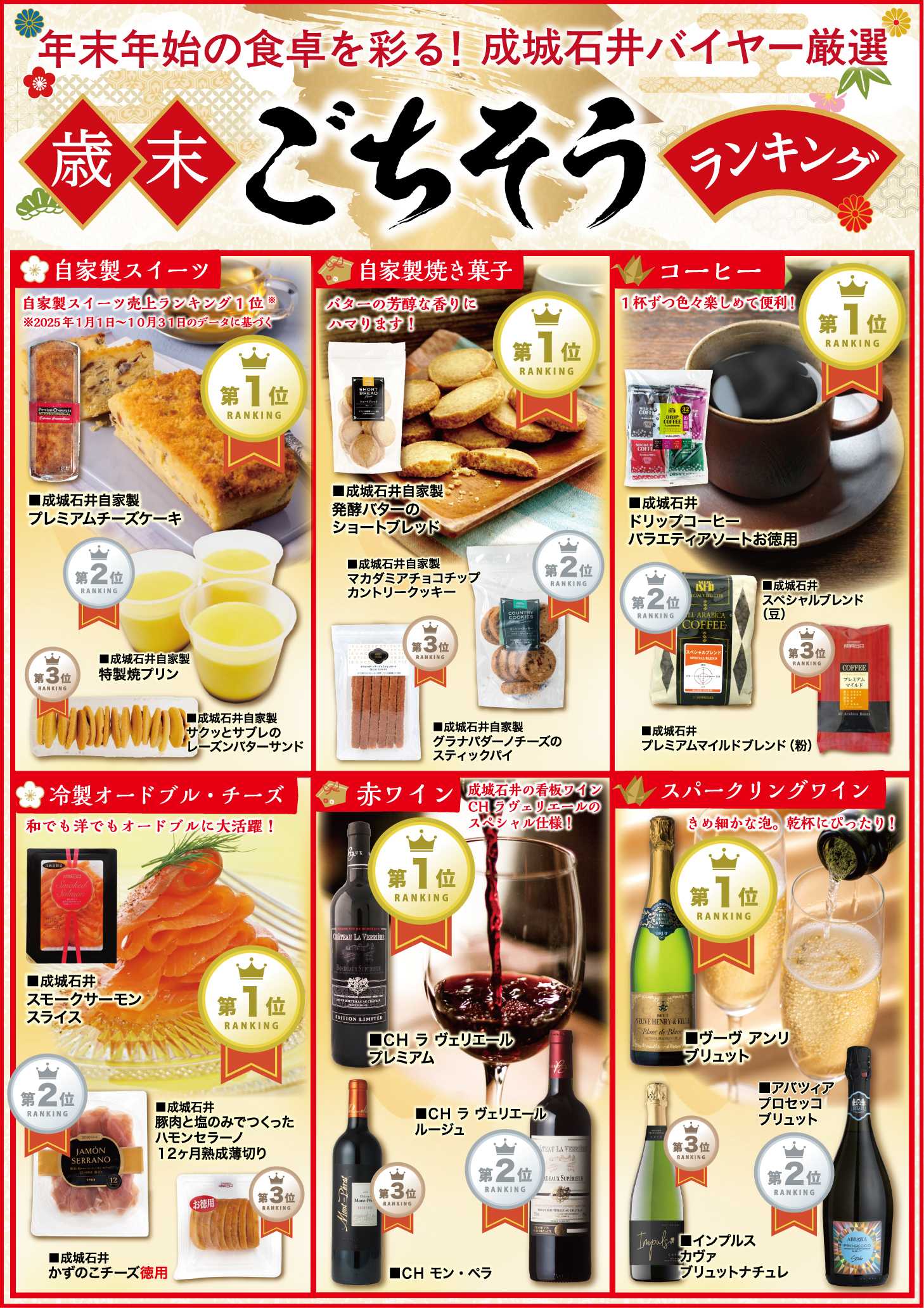 成城石井 成城石井バイヤー厳選！歳末ごちそうランキング！