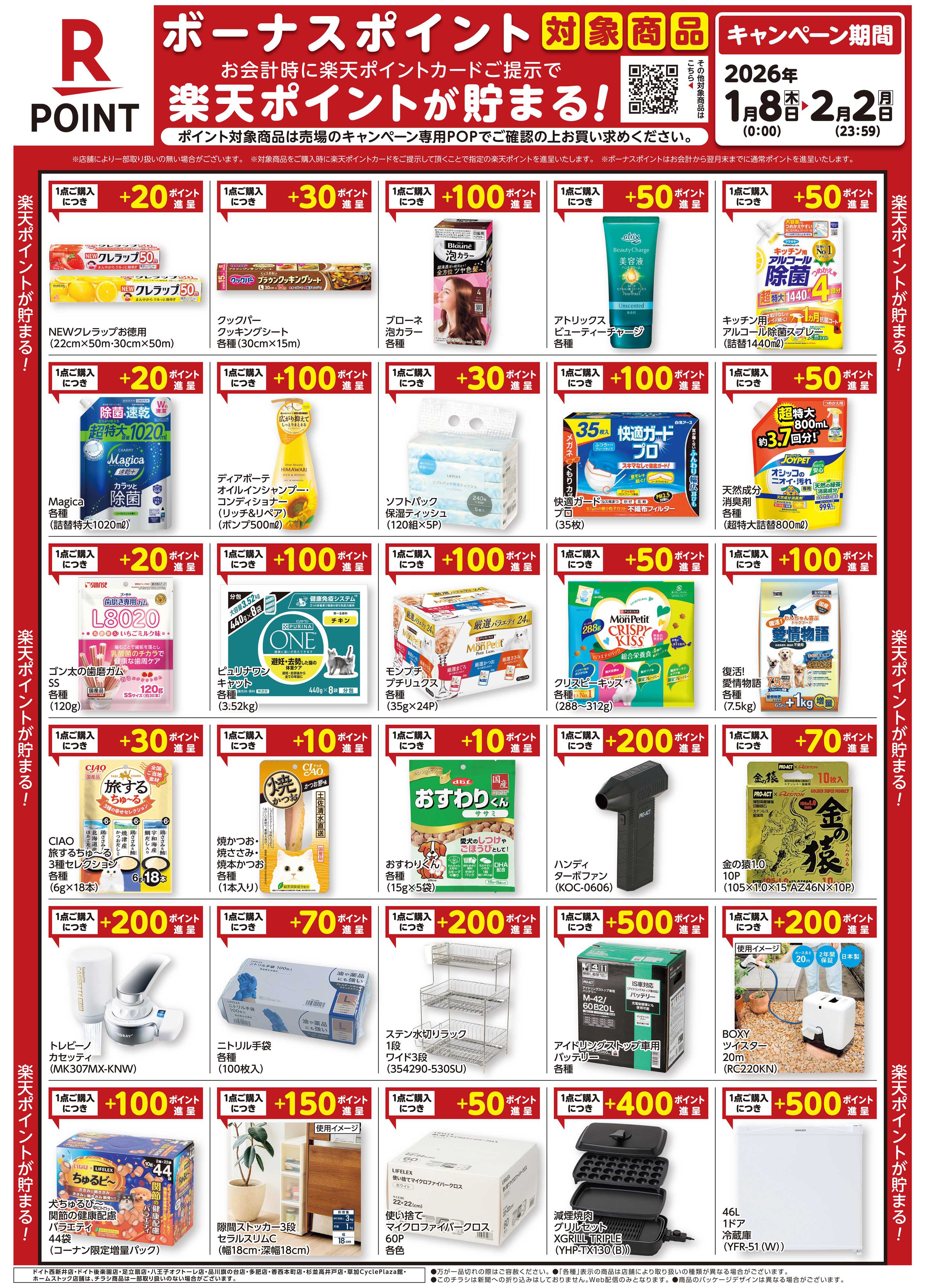 コーナン 楽天ボーナスポイントチラシ