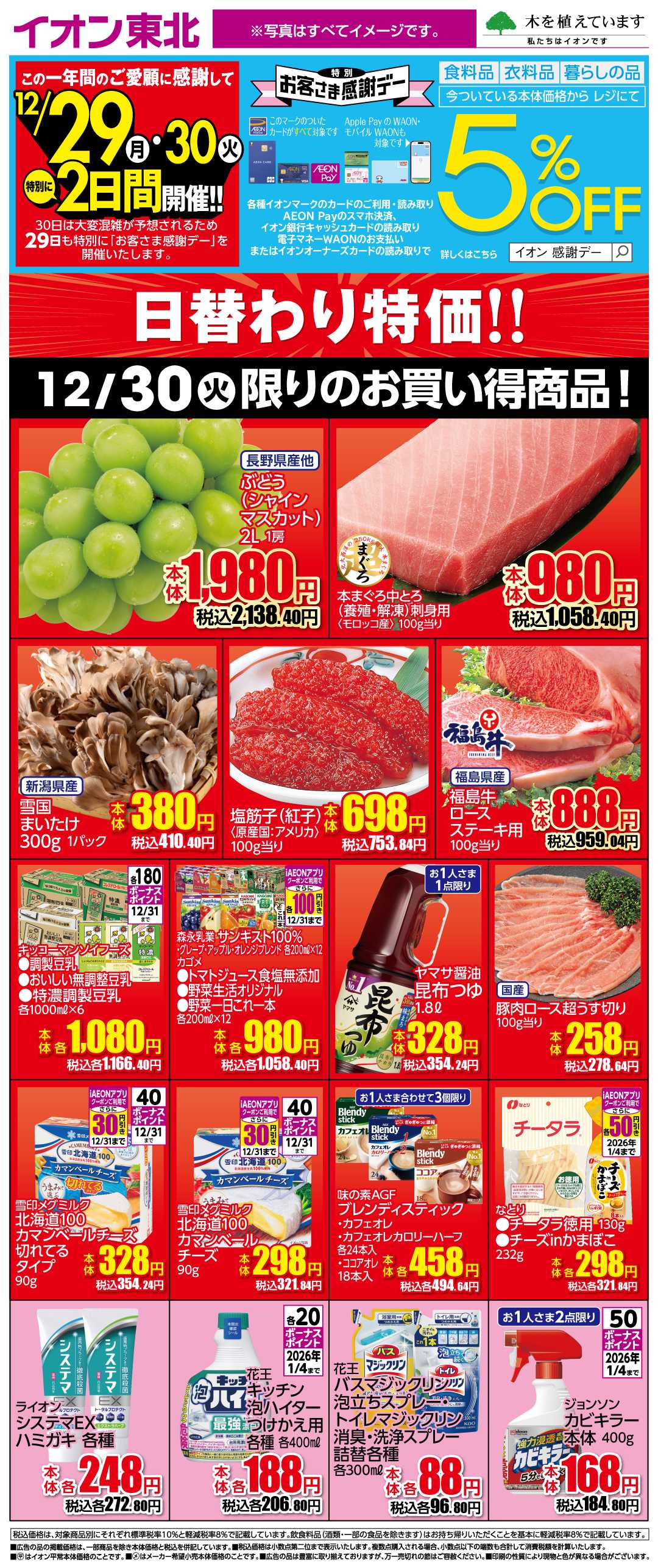 イオンスタイル 12月30日日替わり