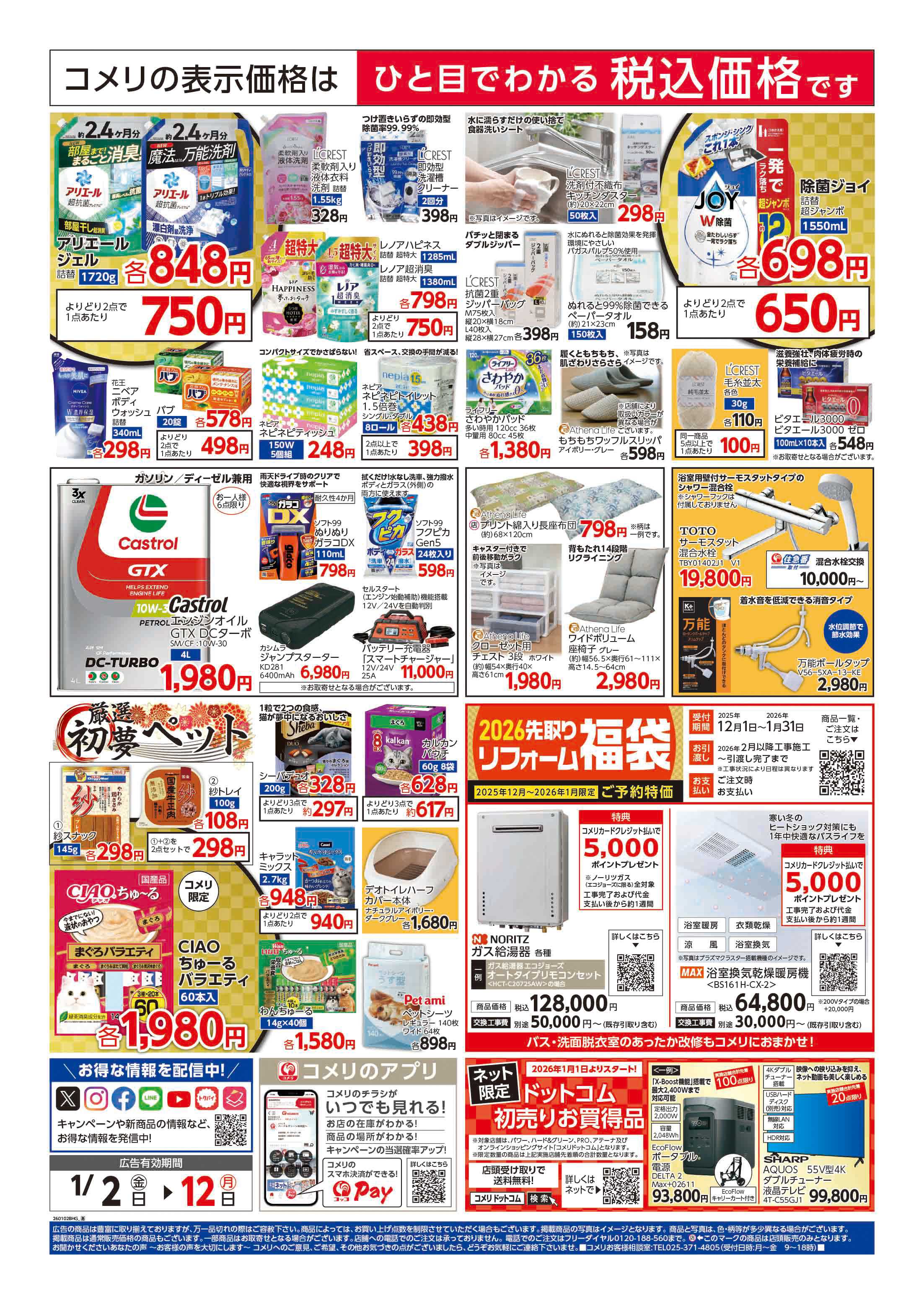 コメリハード＆グリーン コメリ　ハード＆グリーン　初売り