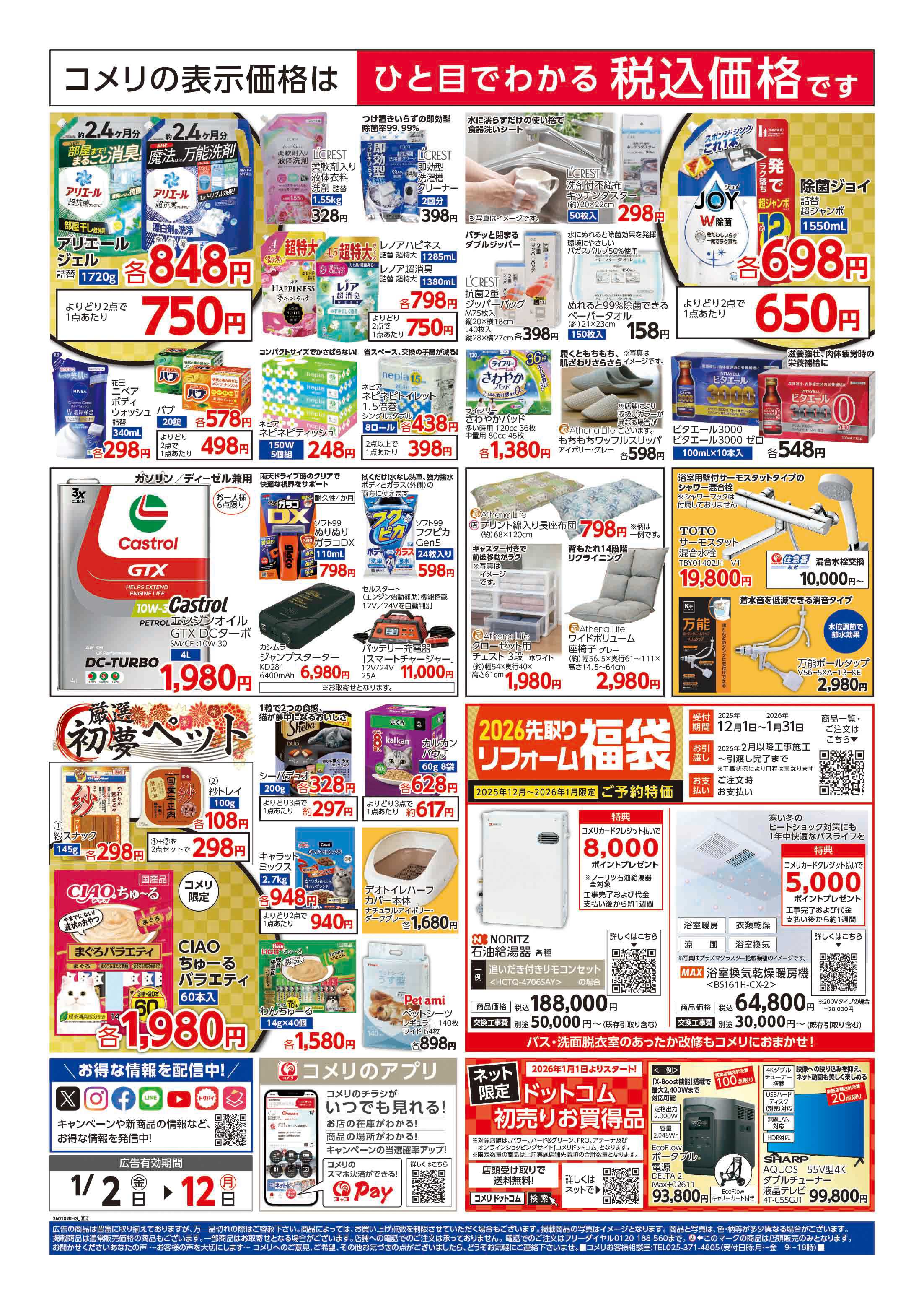 コメリハード＆グリーン コメリ　ハード＆グリーン　初売り