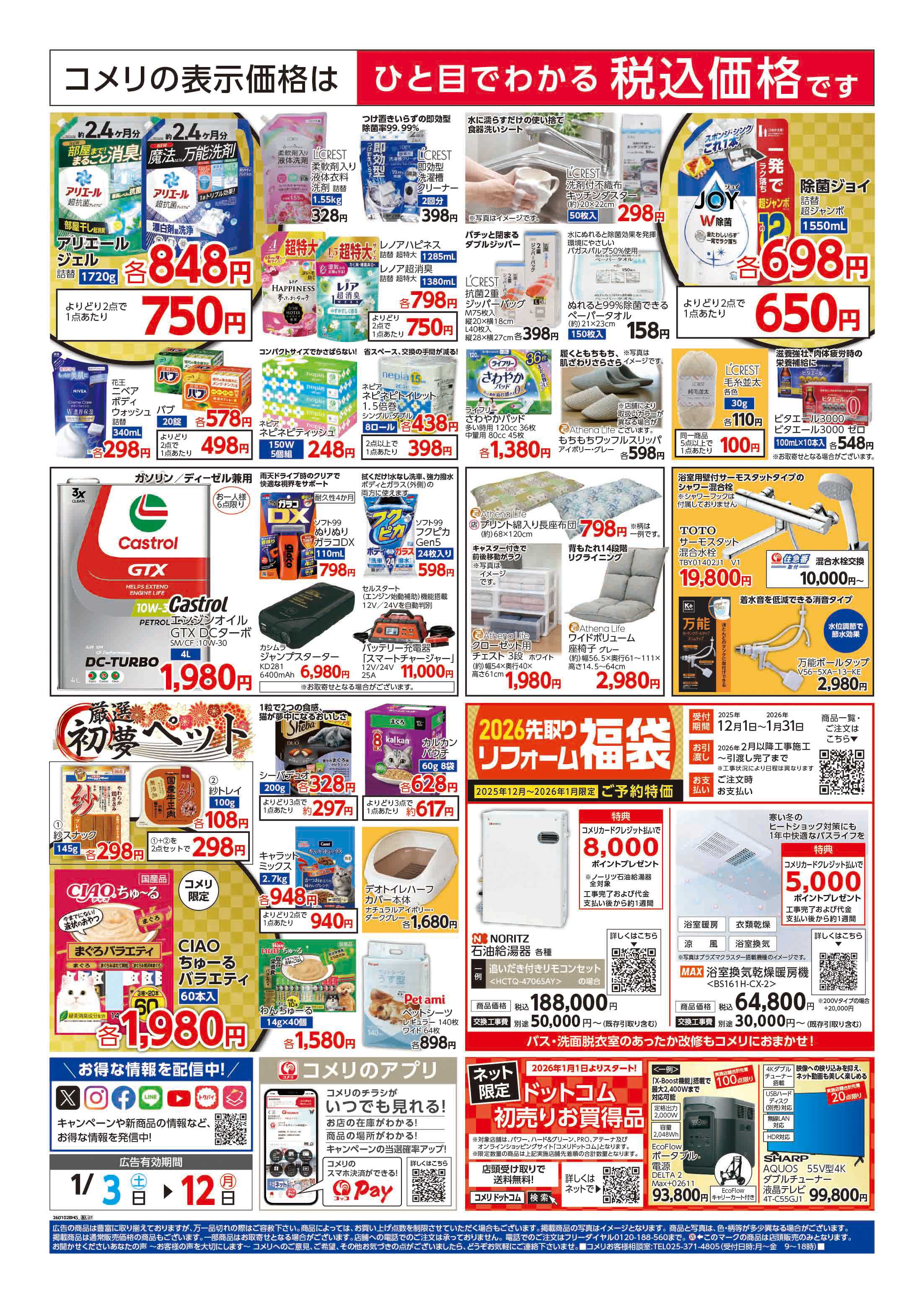 コメリハード＆グリーン コメリ　ハード＆グリーン　初売り