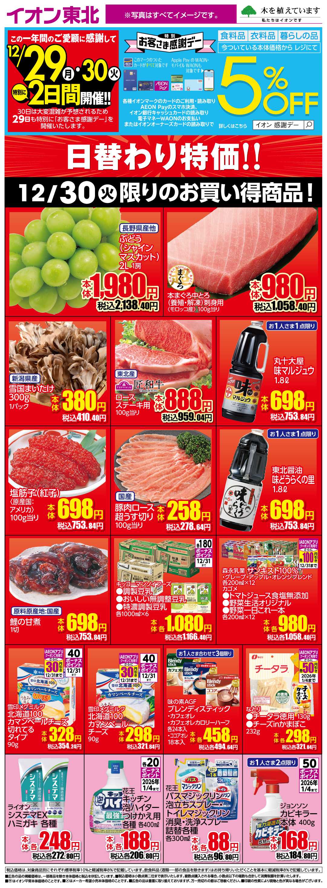 イオンスタイル 12月30日日替わり