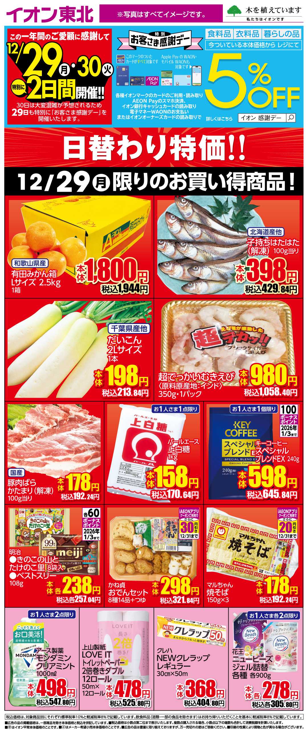 イオンスタイル 12月29日日替わり