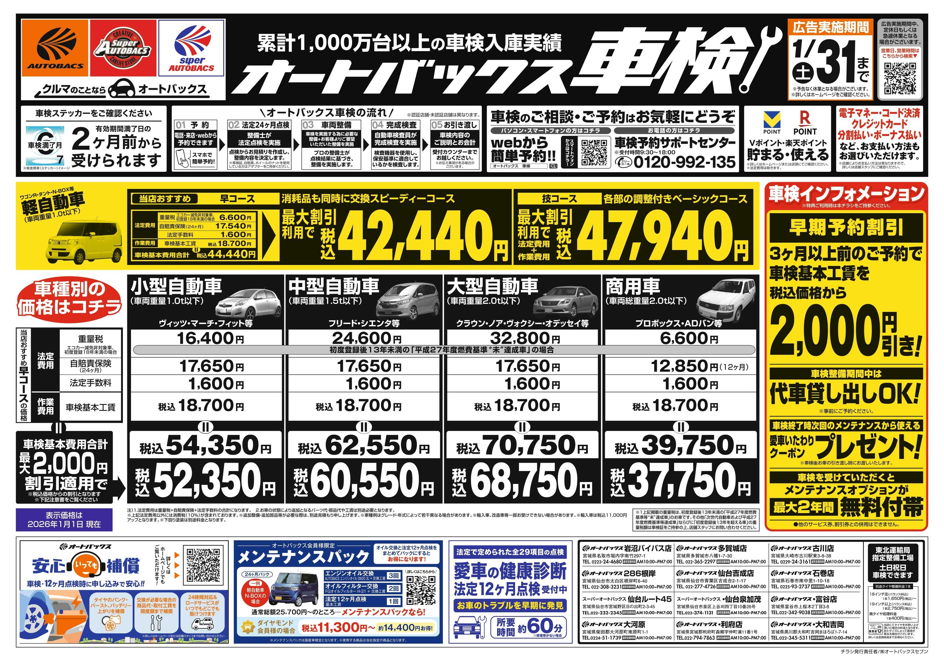 スーパーオートバックス 車検も安心！オートバックス車検