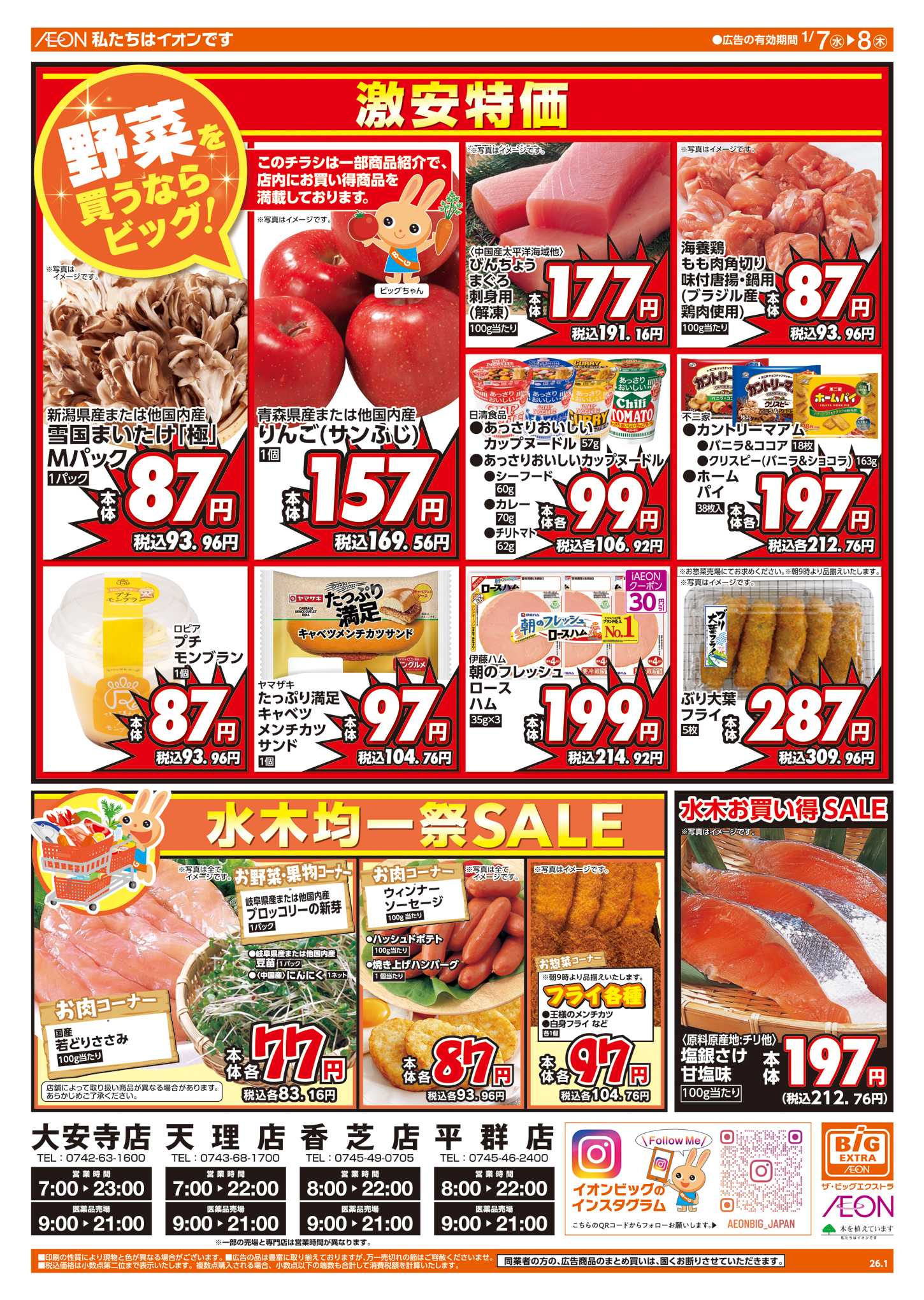 ザ・ビッグエクストラ 週中チラシ