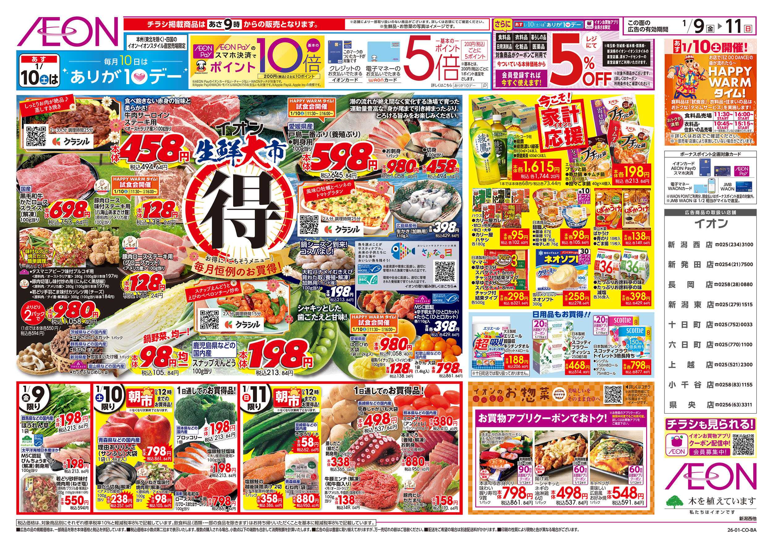 イオン 1/9号　生鮮大市：表面