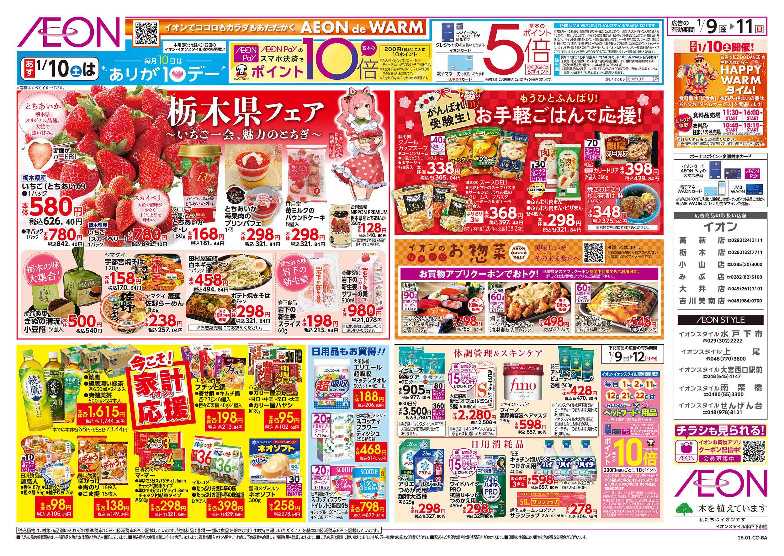 イオンスタイル 1/9号　栃木県フェア：裏面