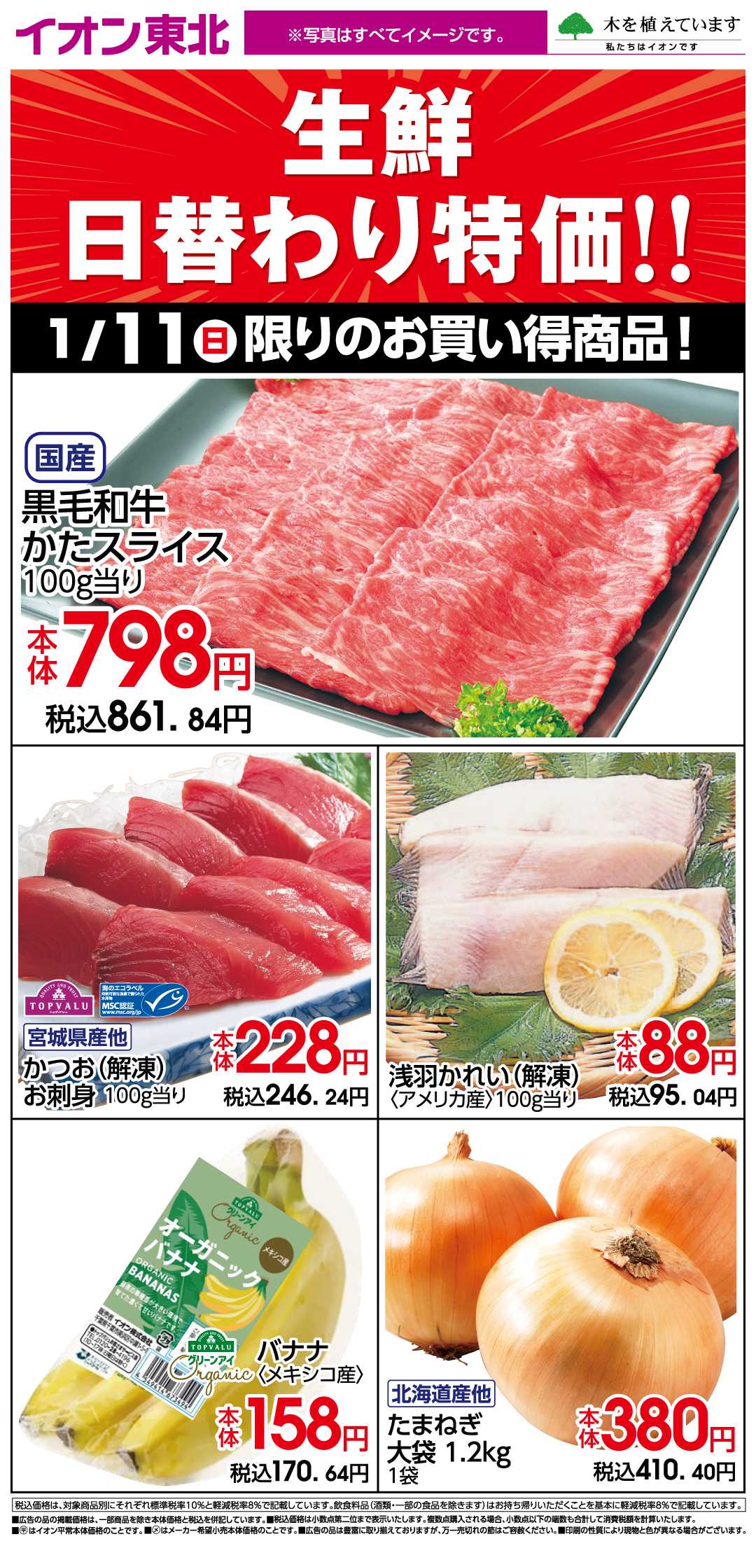 イオン 1月11日日替わり