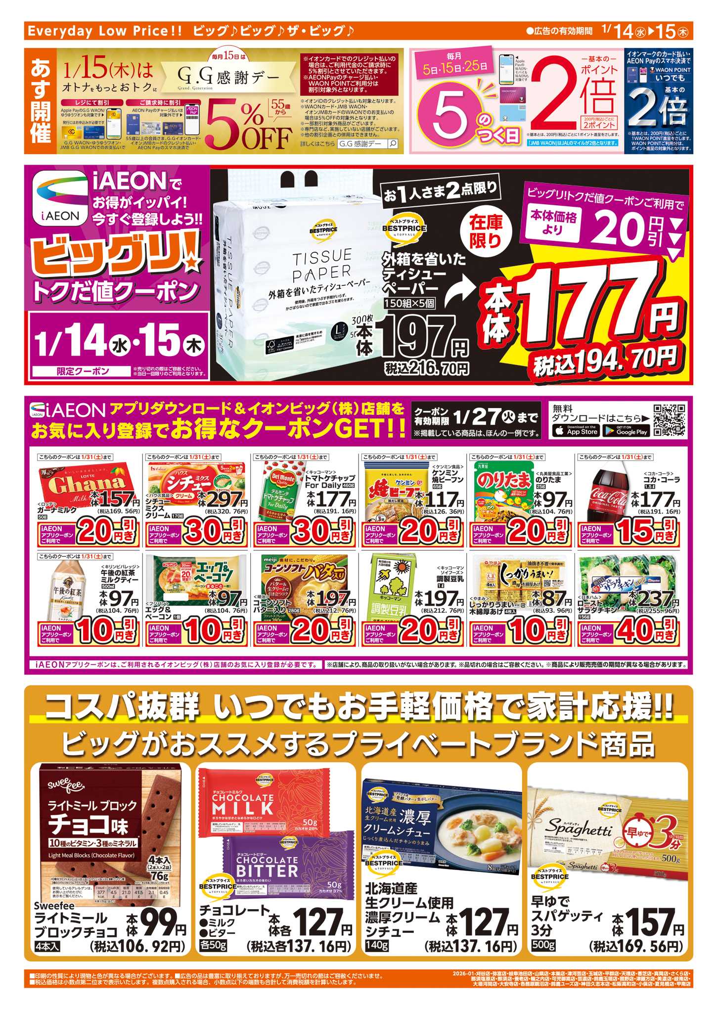 ザ・ビッグ 週中チラシ