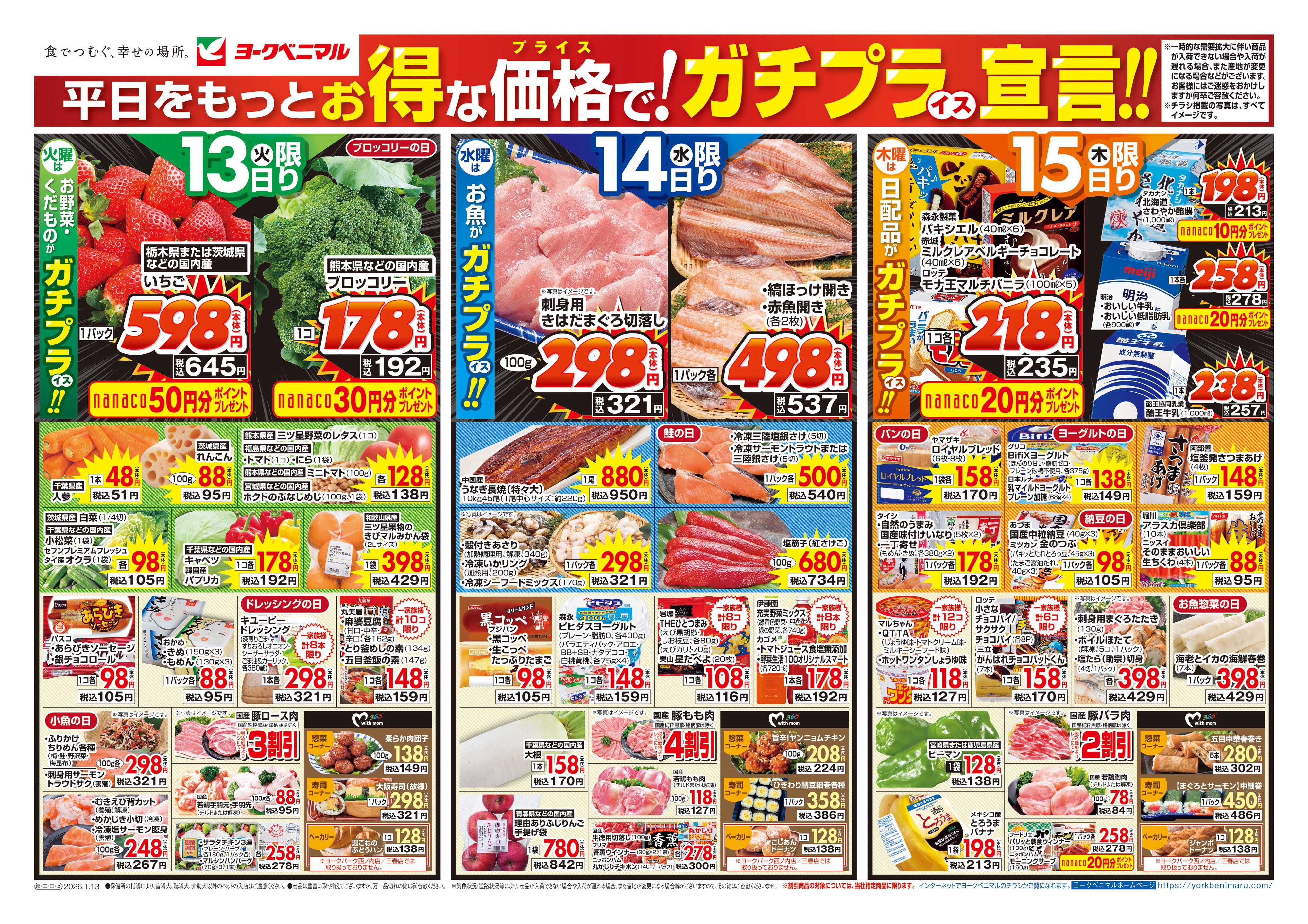 ヨークベニマル 1/13号チラシ