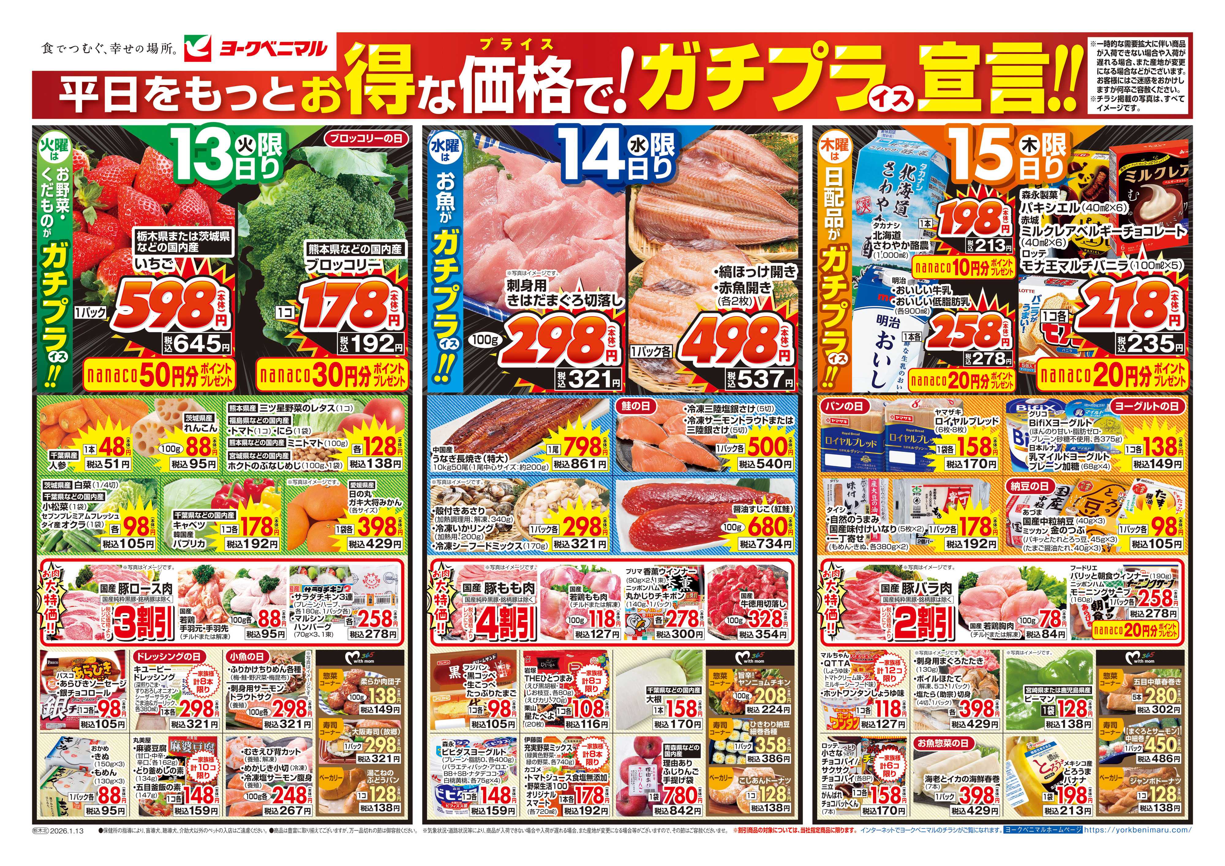 ヨークベニマル 1/13号チラシ