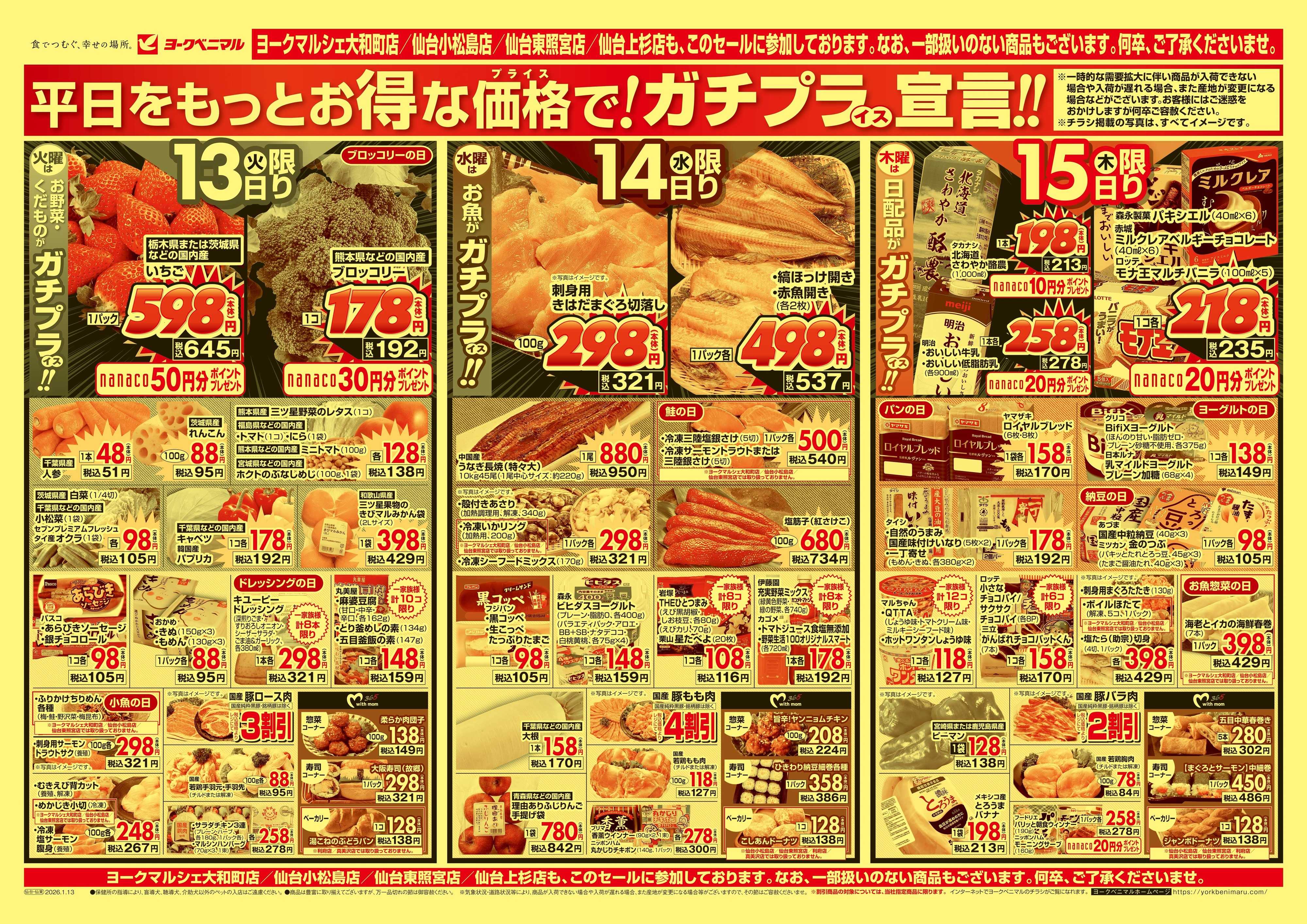 ヨークベニマル 1/13号チラシ