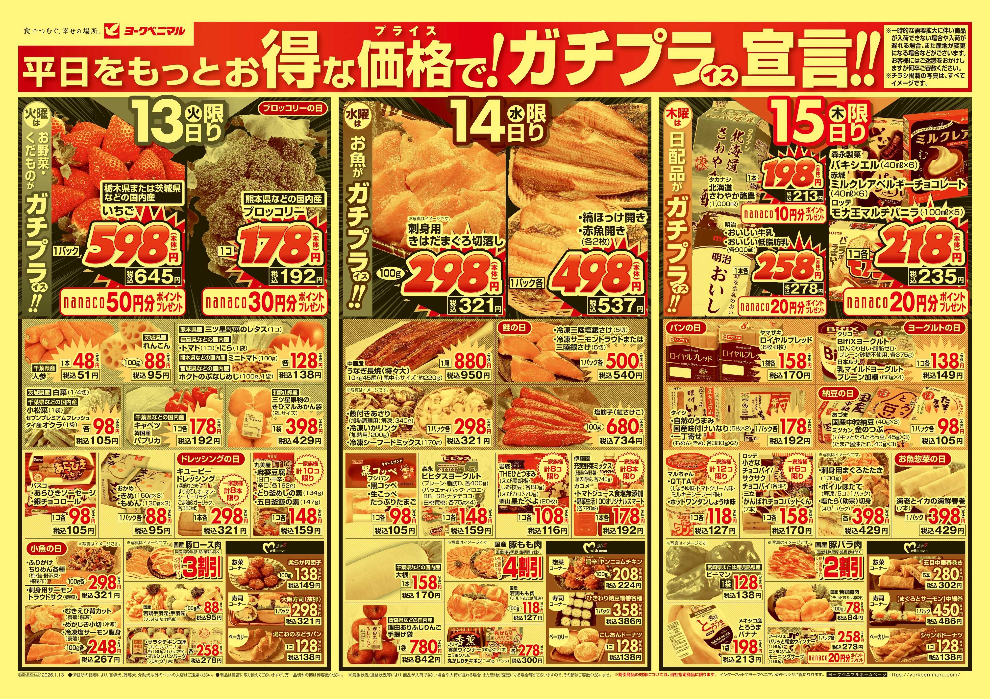 ヨークベニマル 1/13号チラシ