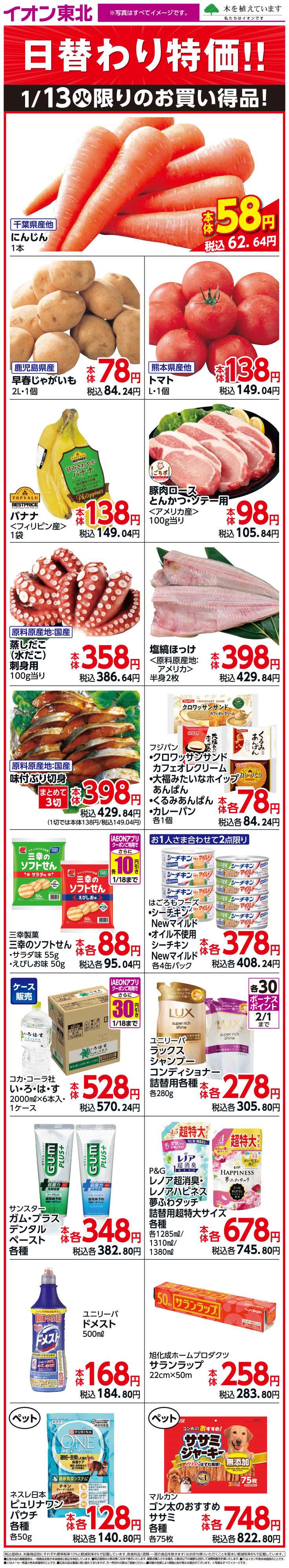 イオン 1月13日日替わり