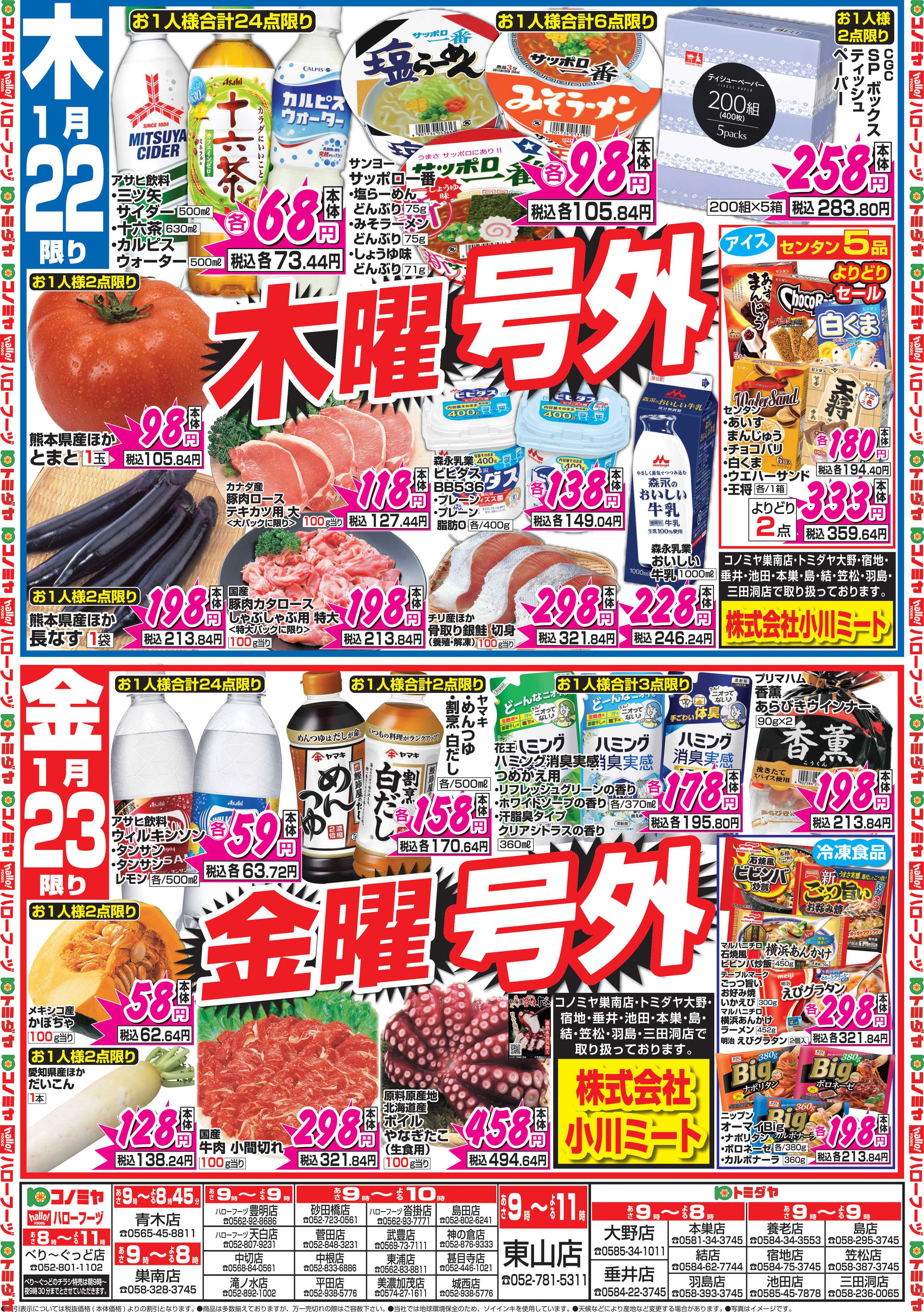 コノミヤ 1月22日号チラシ