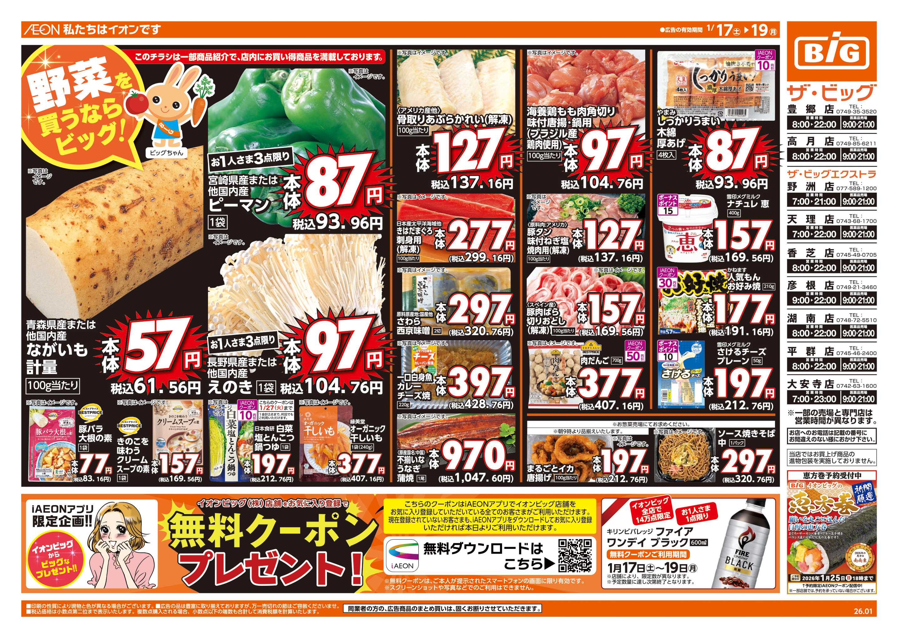 ザ・ビッグエクストラ 週末チラシ