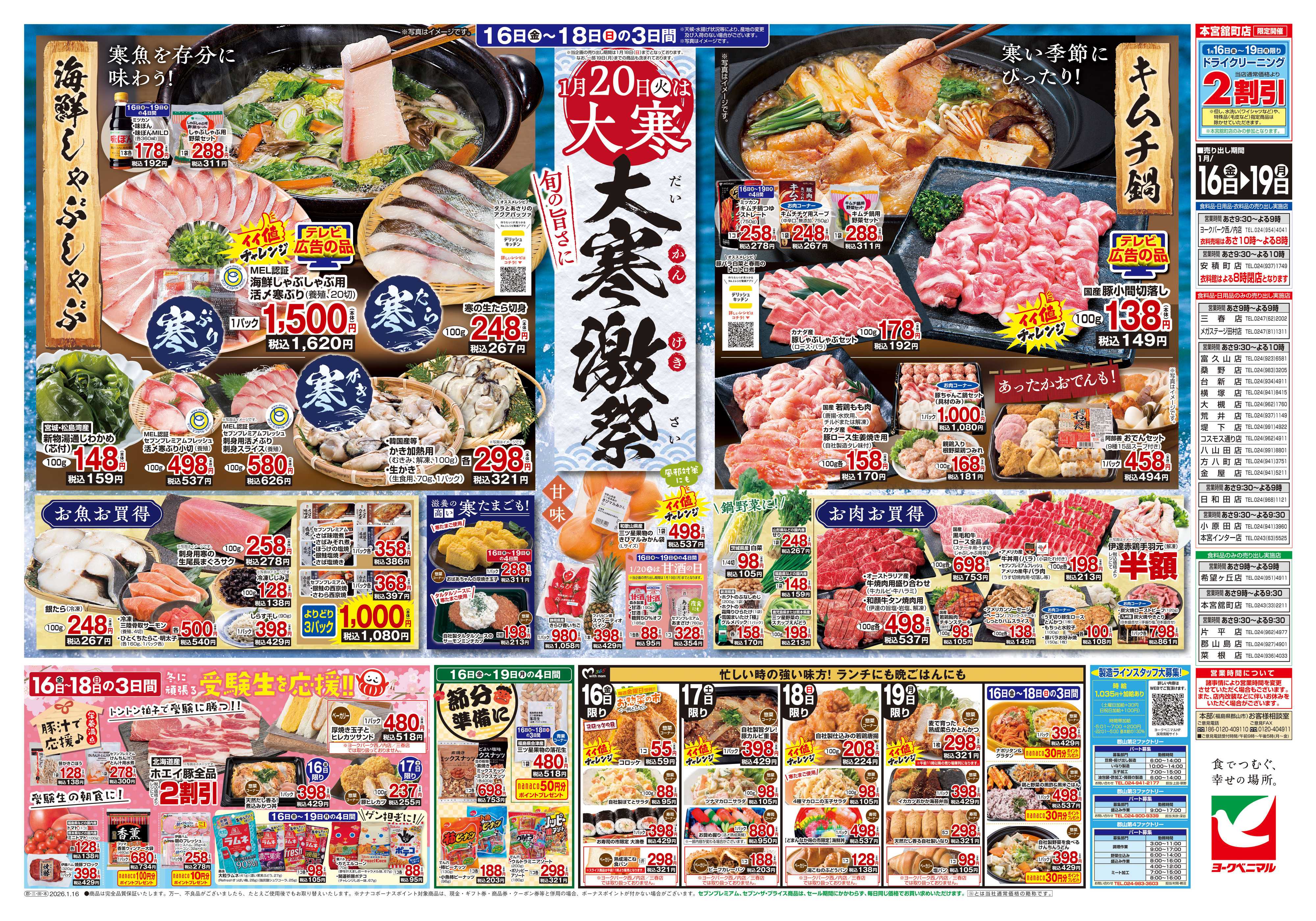 ヨークベニマル 1/16号チラシ