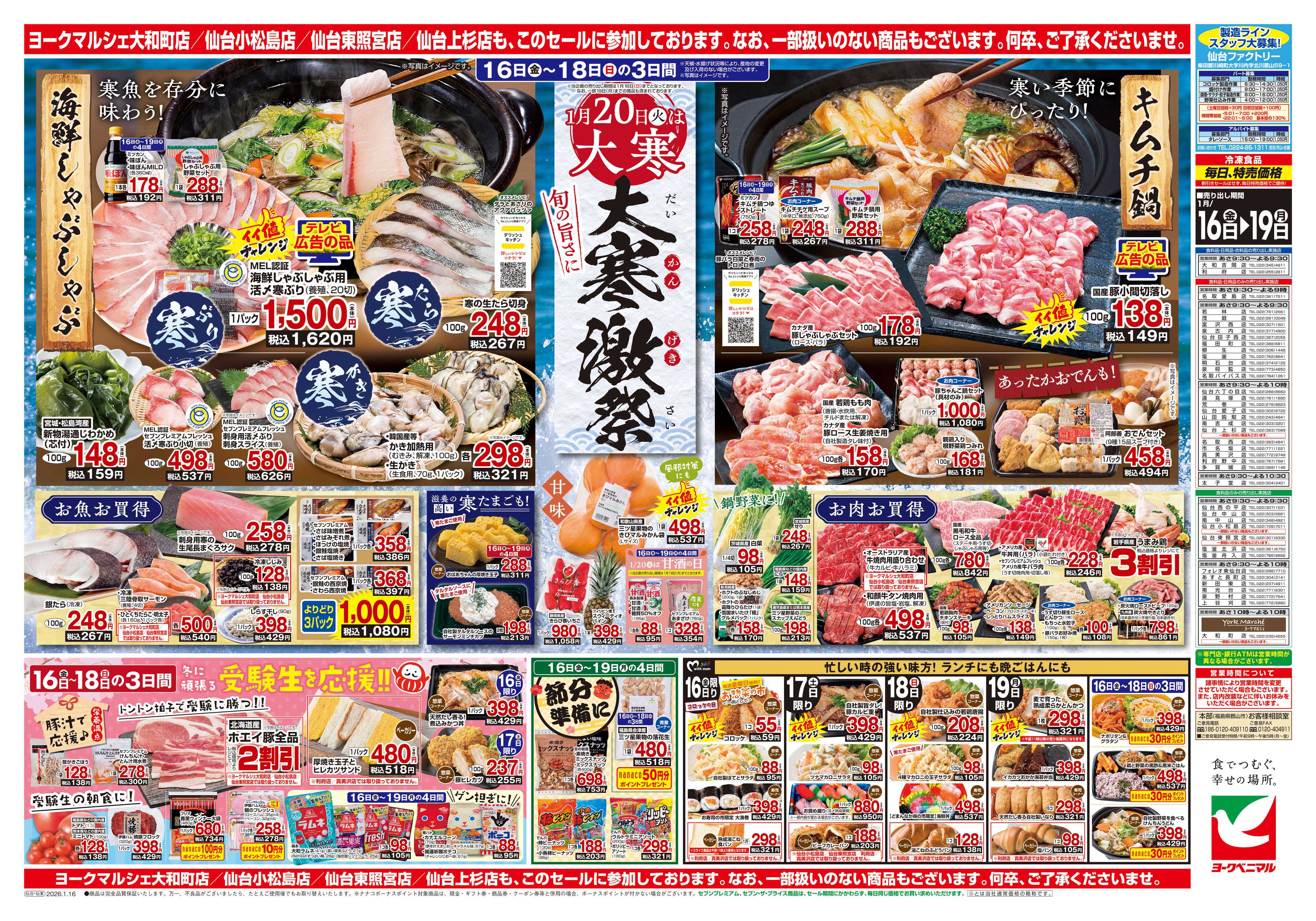 ヨークベニマル 1/16号チラシ