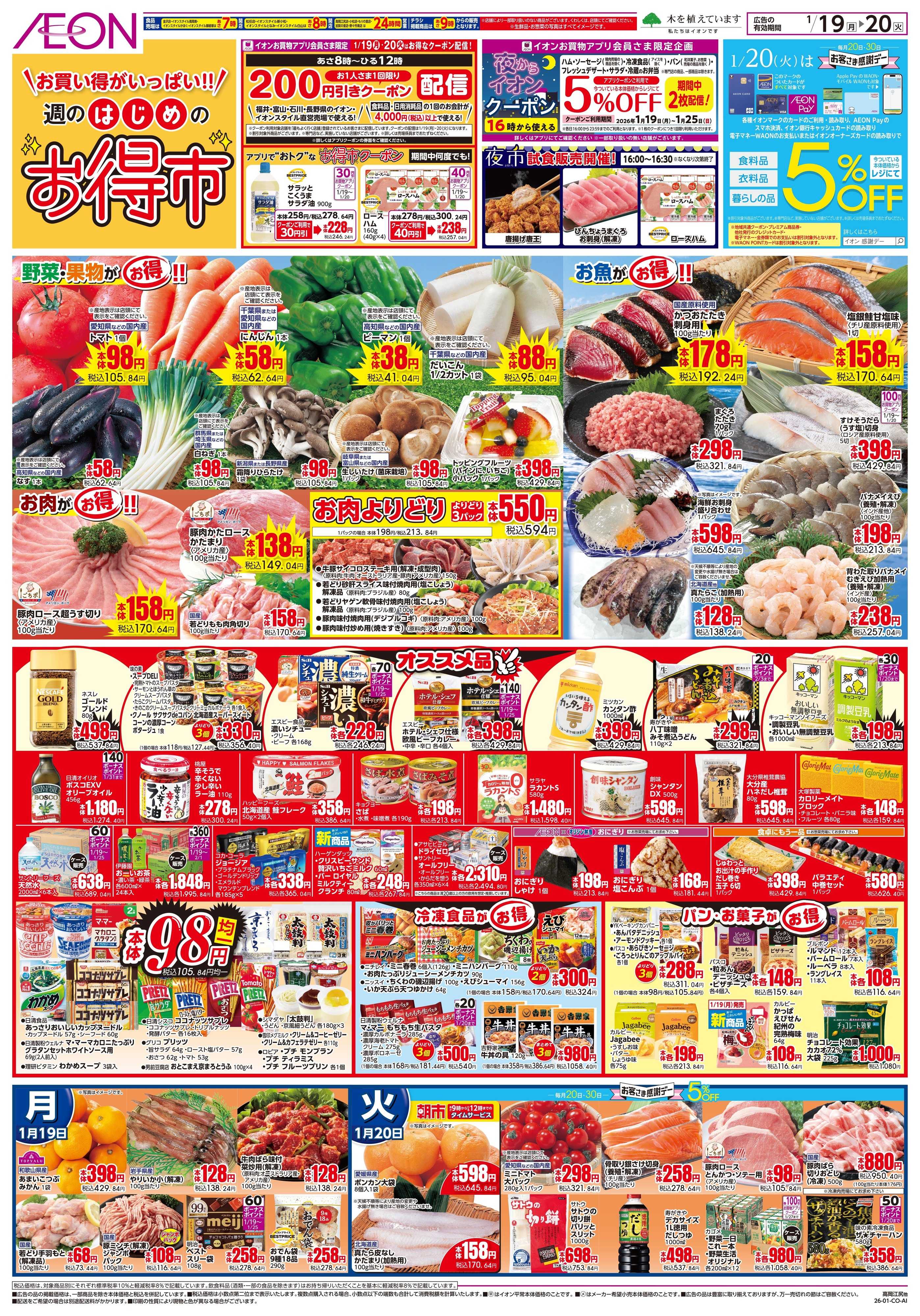 イオン 1/19〜1/20