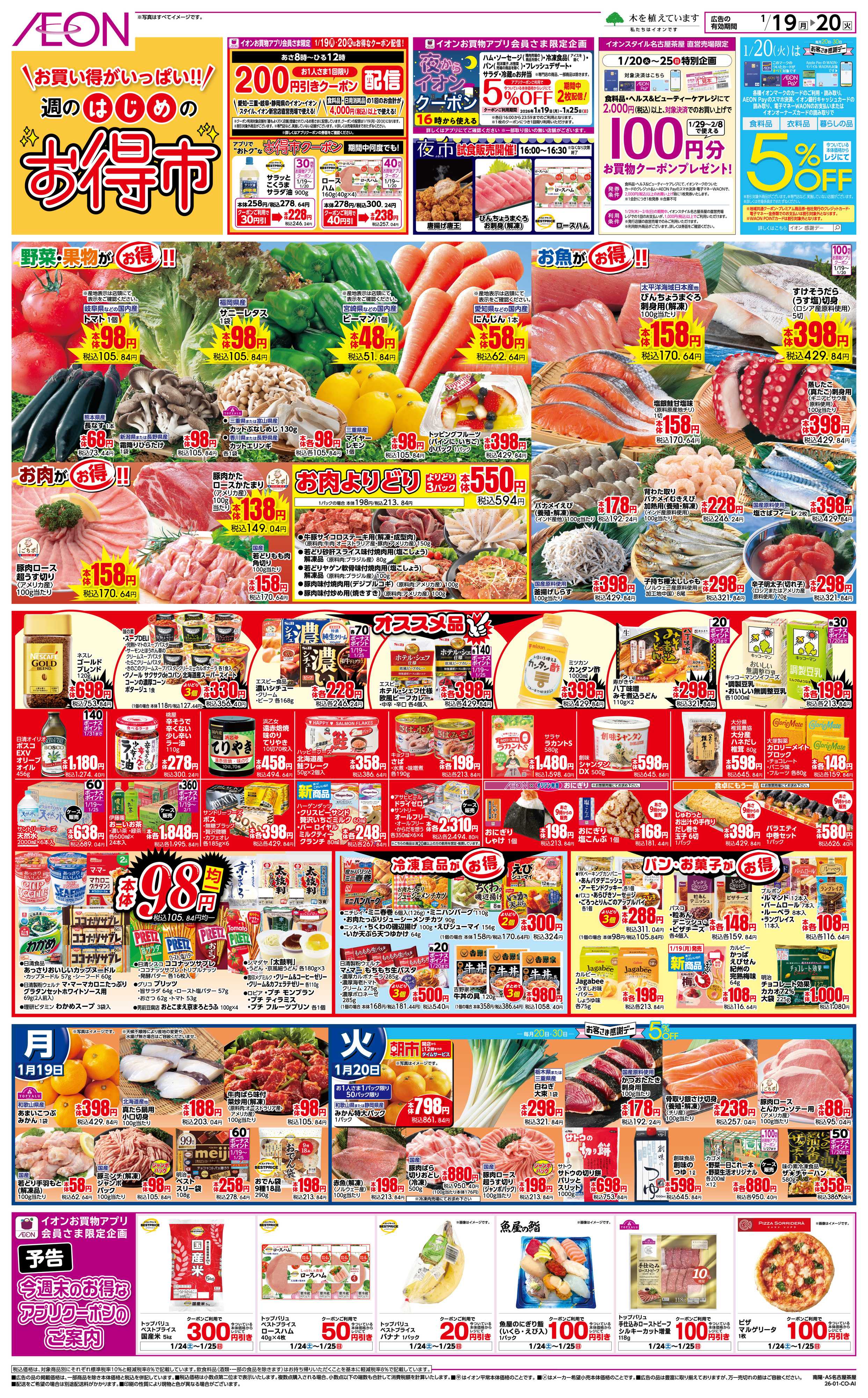 イオン 1/19〜1/20