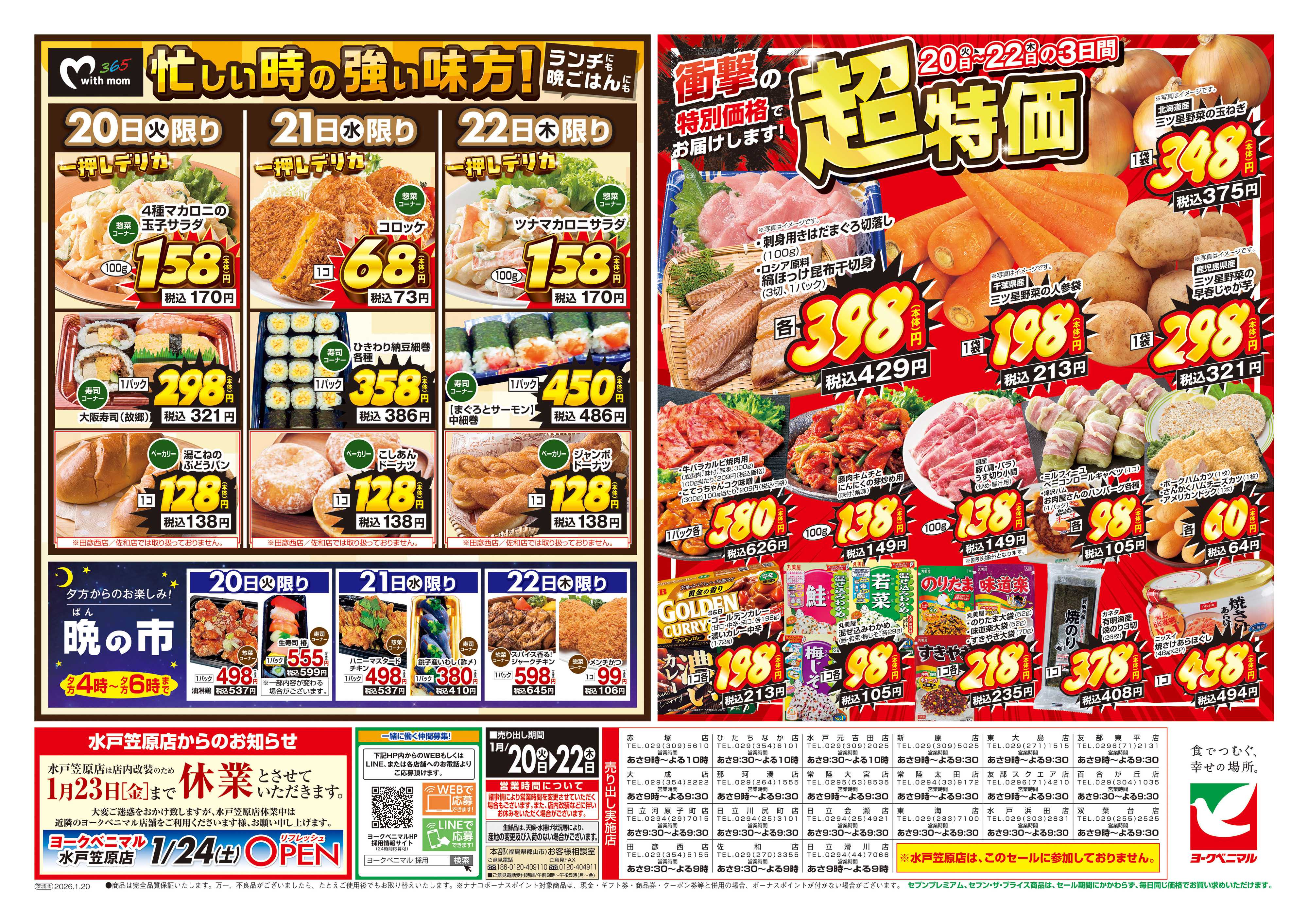 ヨークベニマル 1/20号チラシ