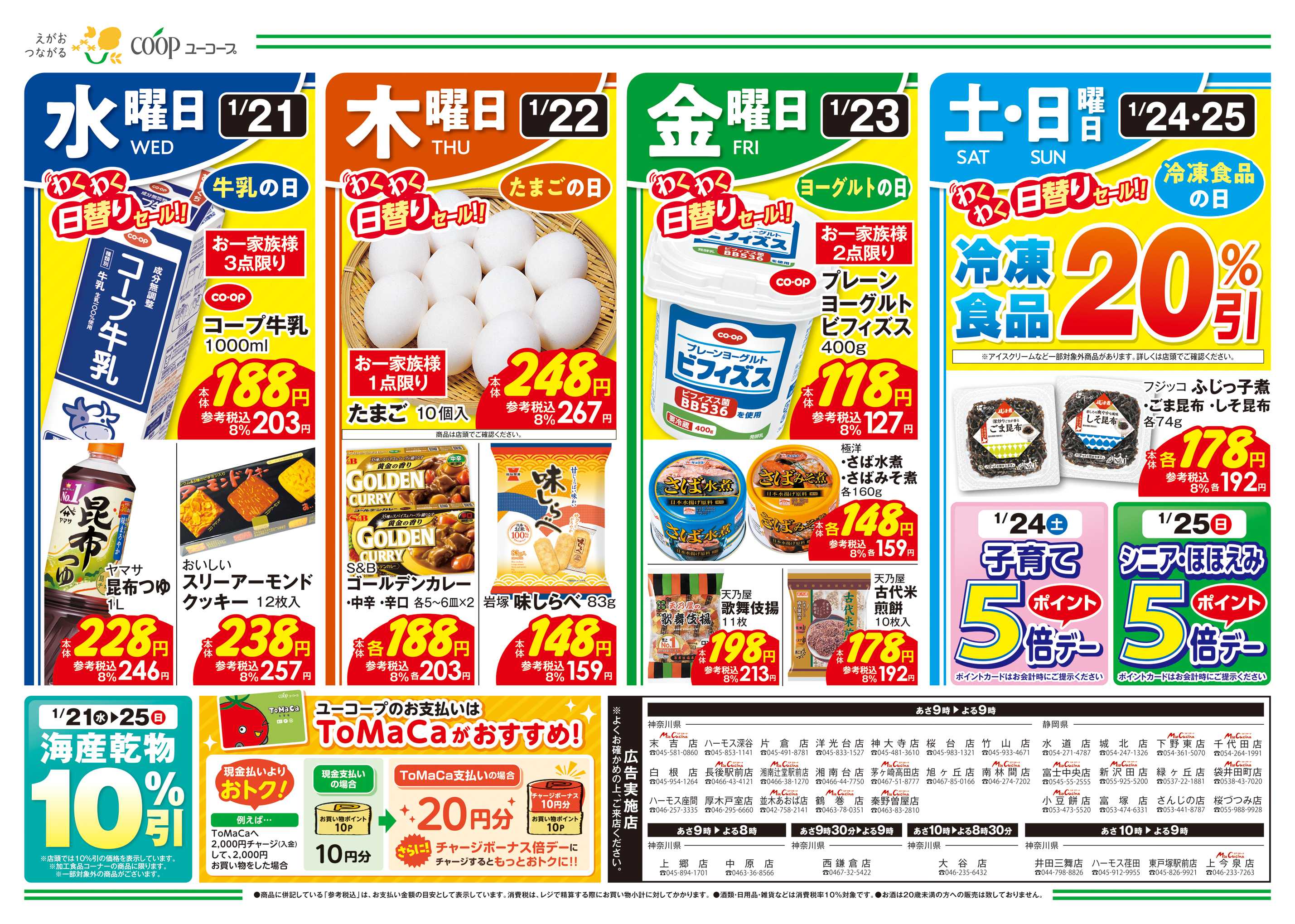 ユーコープ 1/21（水）～1/27（火）