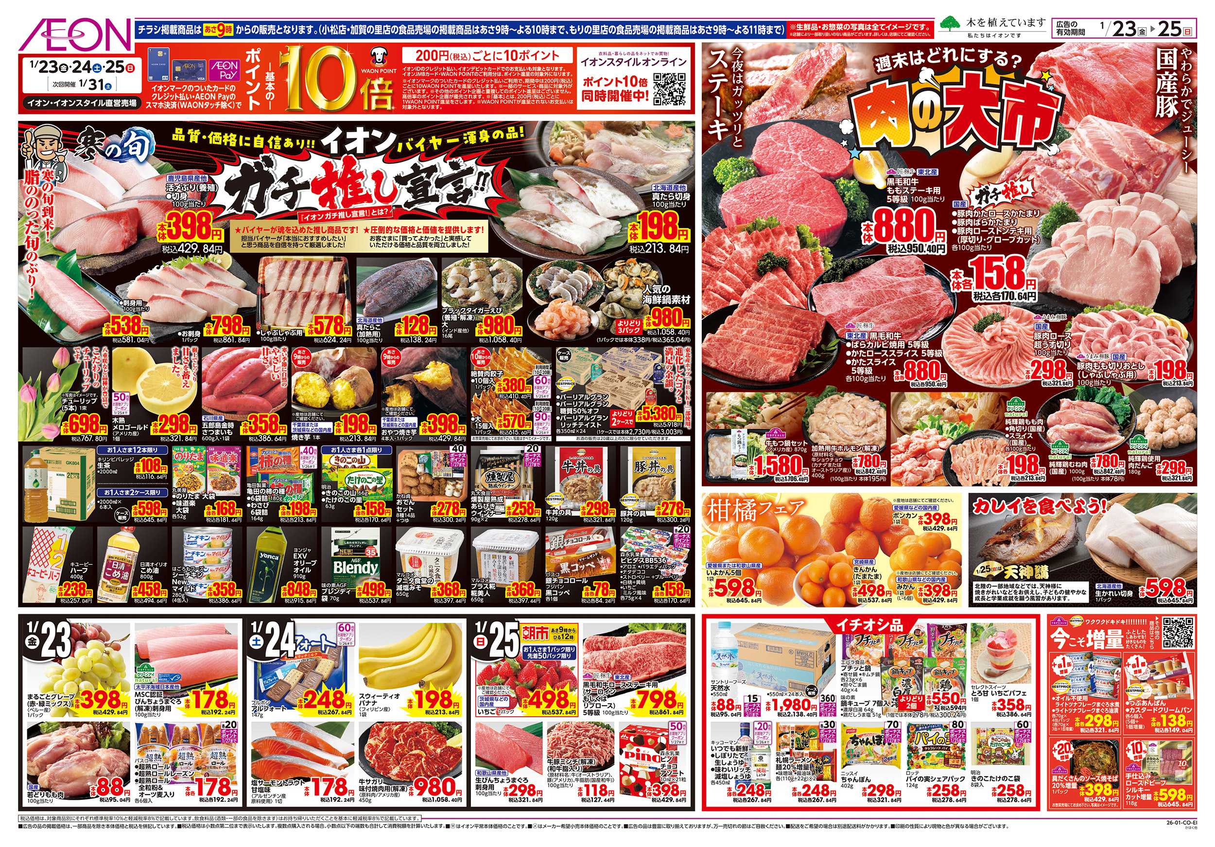 イオン 1/23～1/25