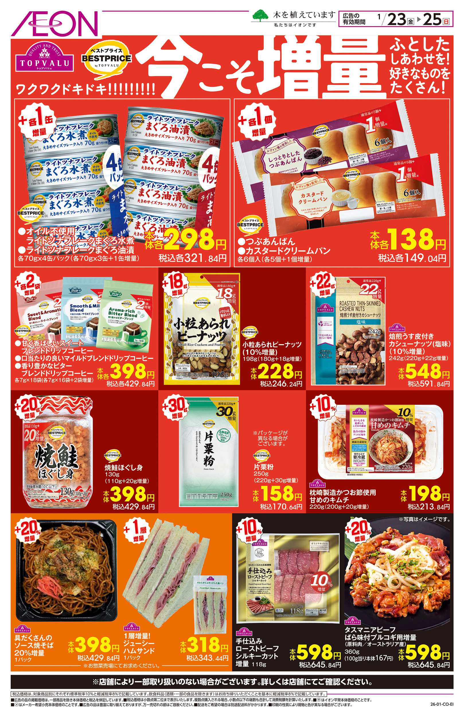 イオン 1/23～1/25